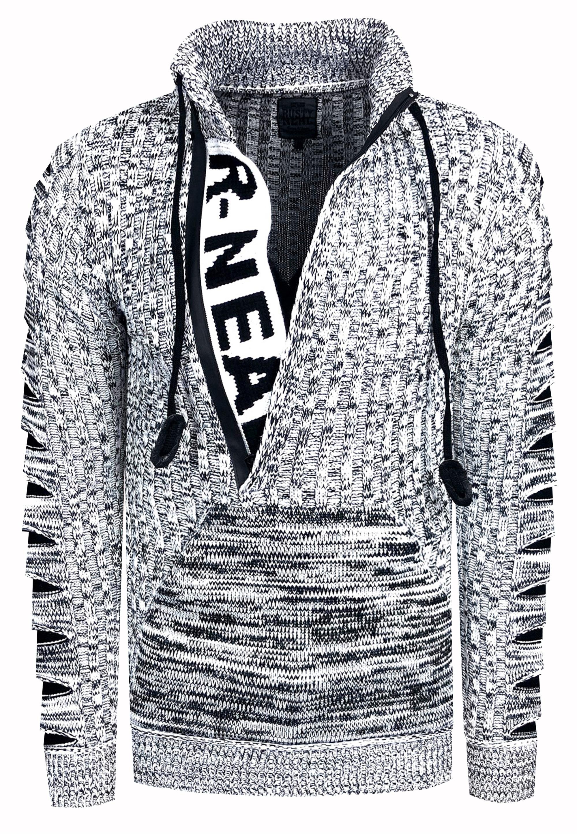 Rusty Neal Strickpullover, mit stylischem Ausschnitt