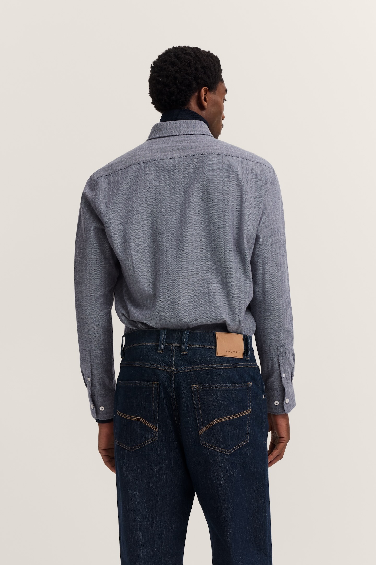 bugatti Langarmhemd "Soft Cotton", im Modern Fit mit Button-Down Kragen günstig online kaufen