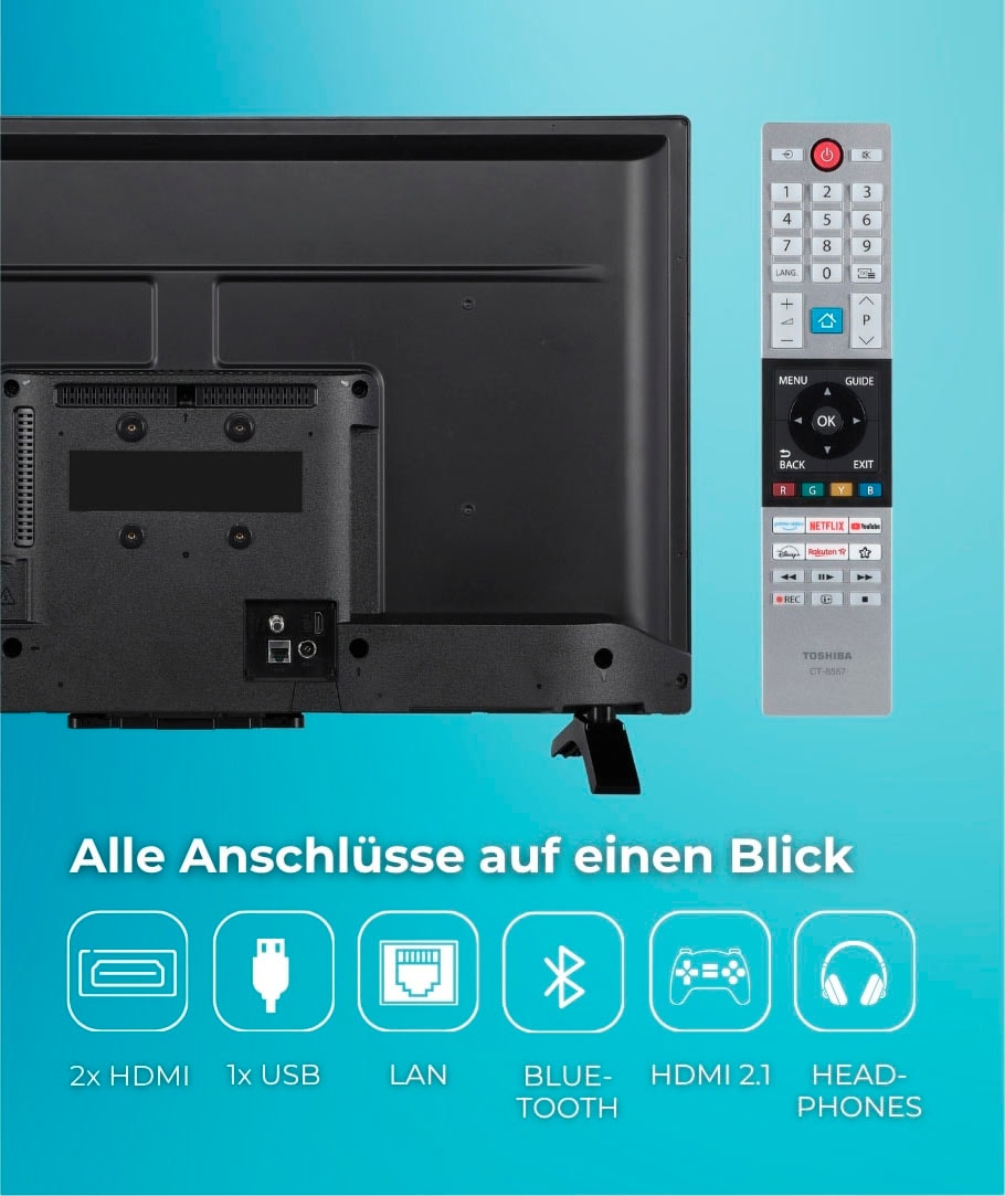 Toshiba LED-Fernseher »32WV2F63DA« 80 cm/32 ″ HD ready Smart-TV