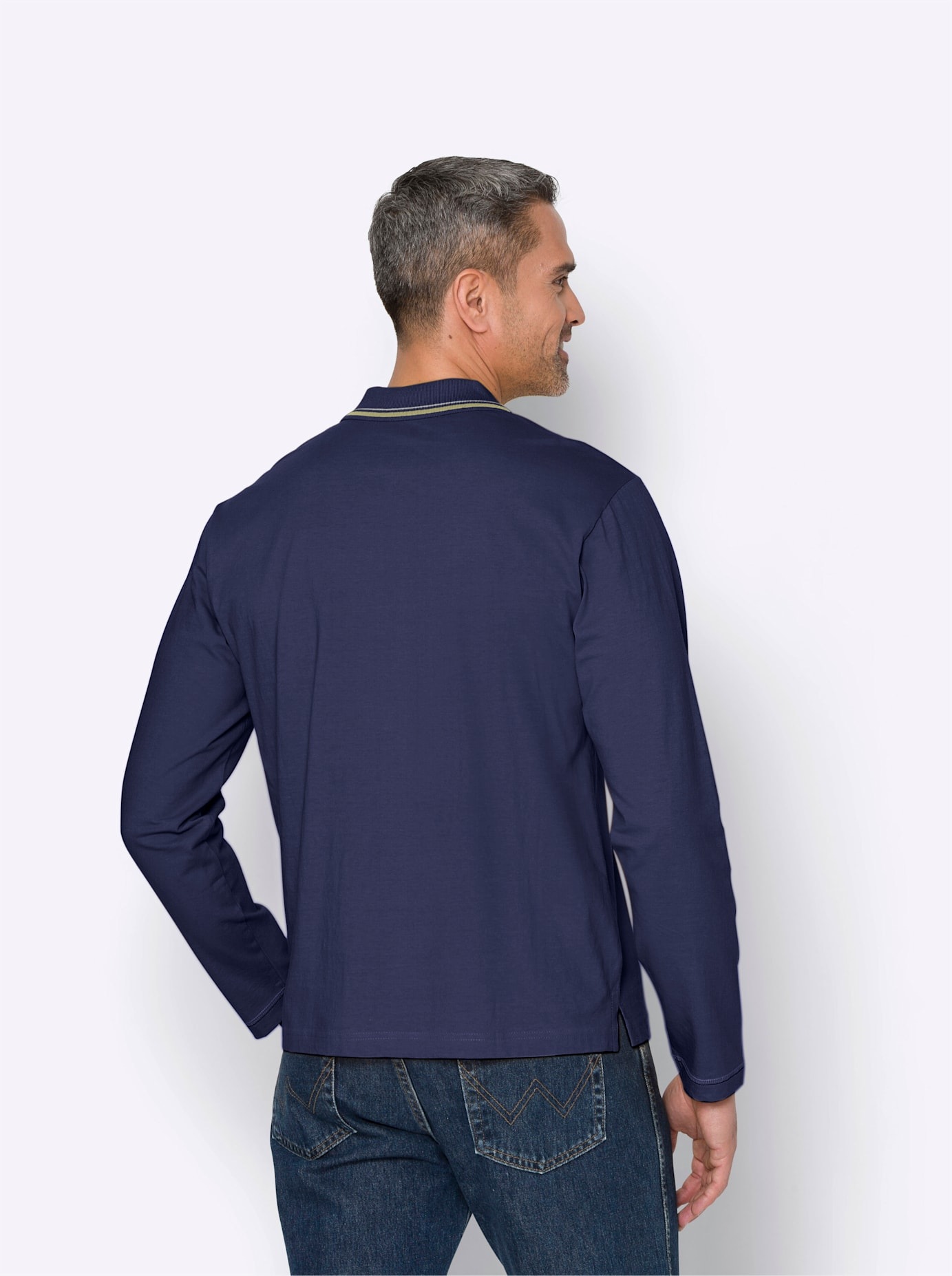 Classic Langarm-Poloshirt "Poloshirt" 1 Stk. tlg. günstig online kaufen