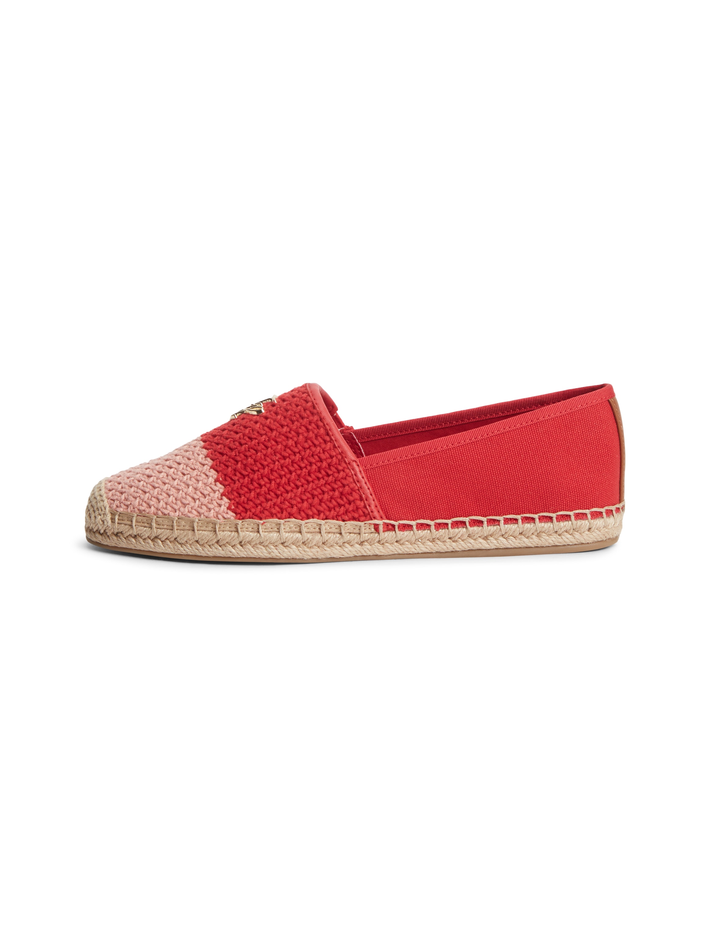 Tommy Hilfiger Espadrille »TH SCRIPT CROCHET ESPADRILLE«  Schlupfschuh, Sommerschuh, mit TH-Schmuckelement, schmale Form