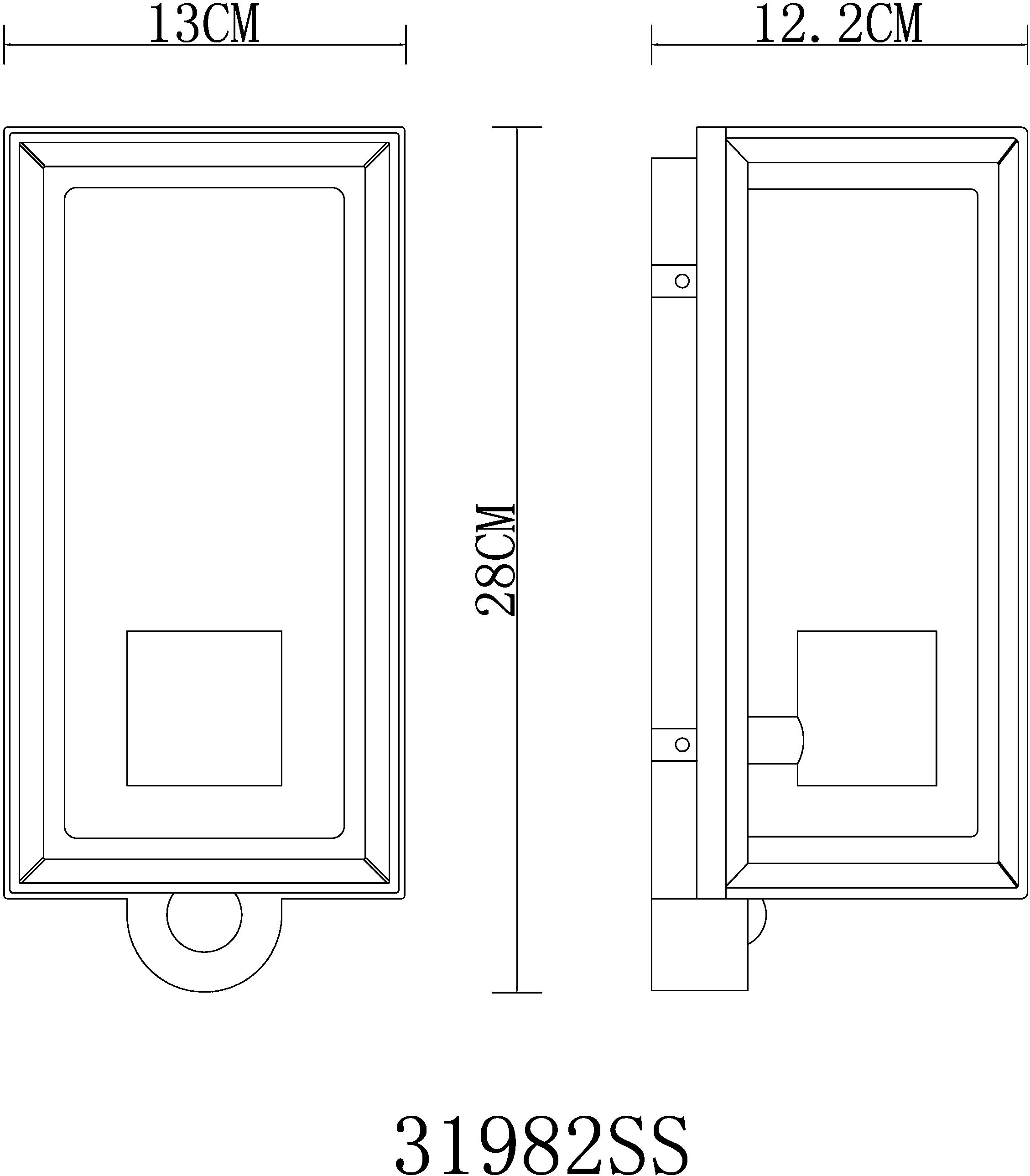 GLOBO LIGHTING Außen-Wandleuchte »LOGANA«, Leuchtmittel E27 | ohne Leuchtmittel, Außenlampe/schwarz/Sensor/IP44/Terrasse/Wand