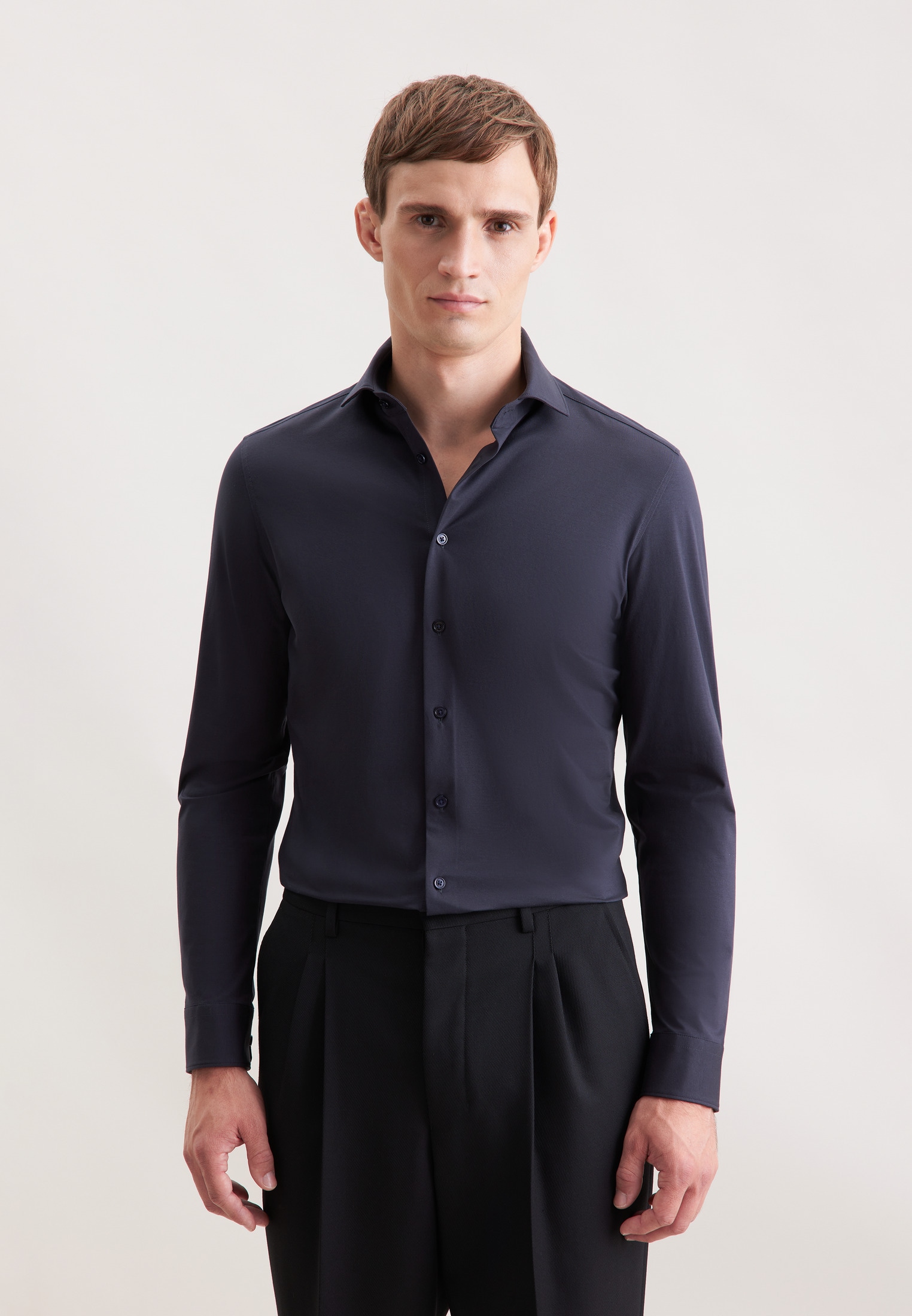 seidensticker Businesshemd "Schwarze Rose" Slim 1/1 Kentkragen Uni günstig online kaufen