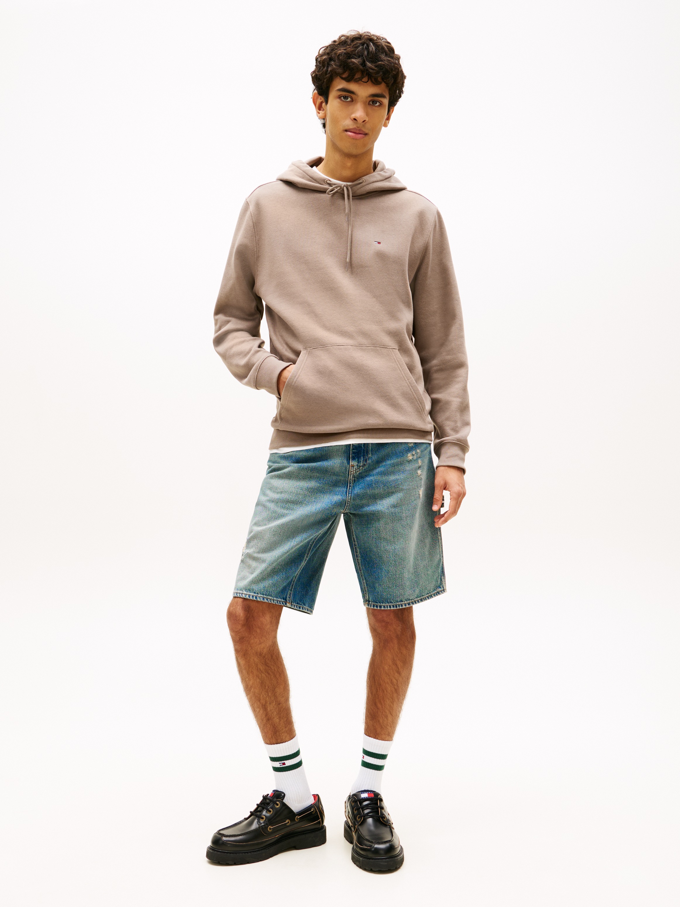 Thumbnail - Tommy Jeans Hoodie "TJM REGULAR FLAG", mit bestickten Markenlogo auf Brusthöhe