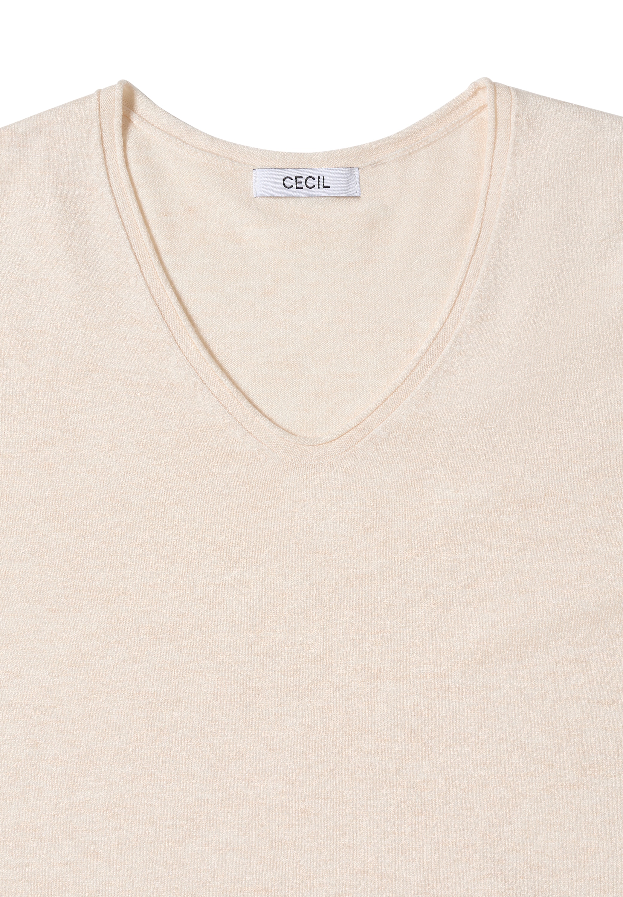 Cecil Strickpullover, mit Materialmix