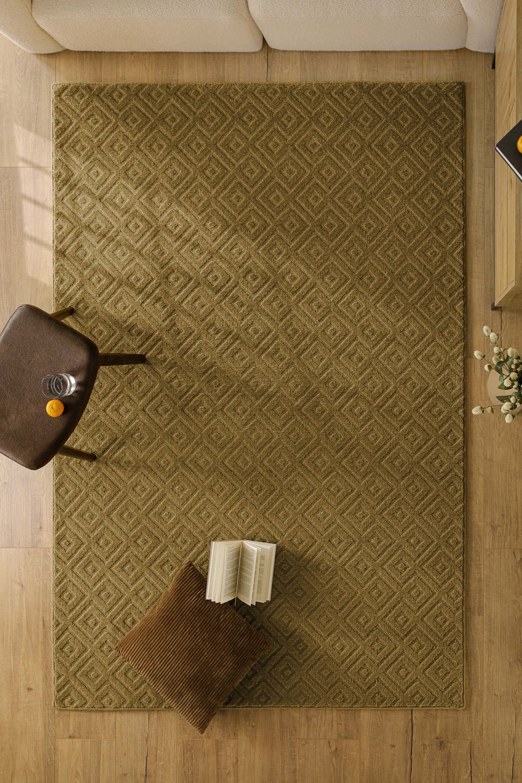 Wecon home Teppich "Castello TWO" rechteckig 7 mm Höhe Schurwolle, Kurzflor günstig online kaufen