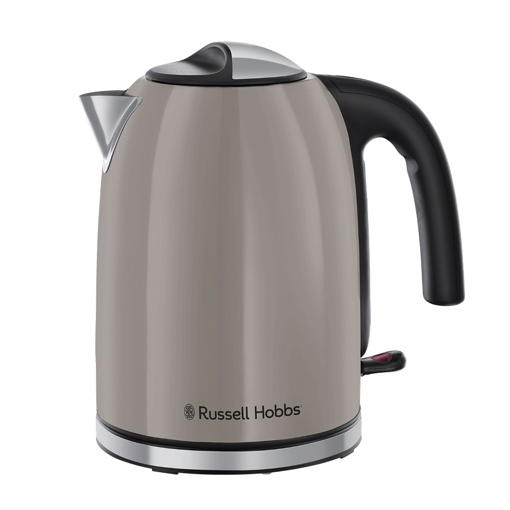 RUSSELL HOBBS Wasserkocher "Colours Plus+ Mocha 28511-70", B:16,2cm H:22,8cm T:23,8cmmokka, Wasserkocher, Edelstahl, Schnellkochfunktion,