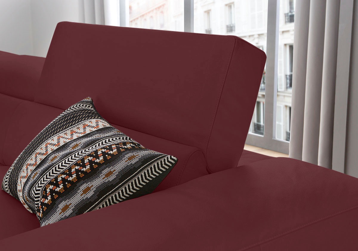 Thumbnail - W.SCHILLIG Ecksofa "piedroo, Designsofa mit tollem Sitzkomfort, bequem und elegant, L-Form", Kopfteilverstellung, wahlwe...