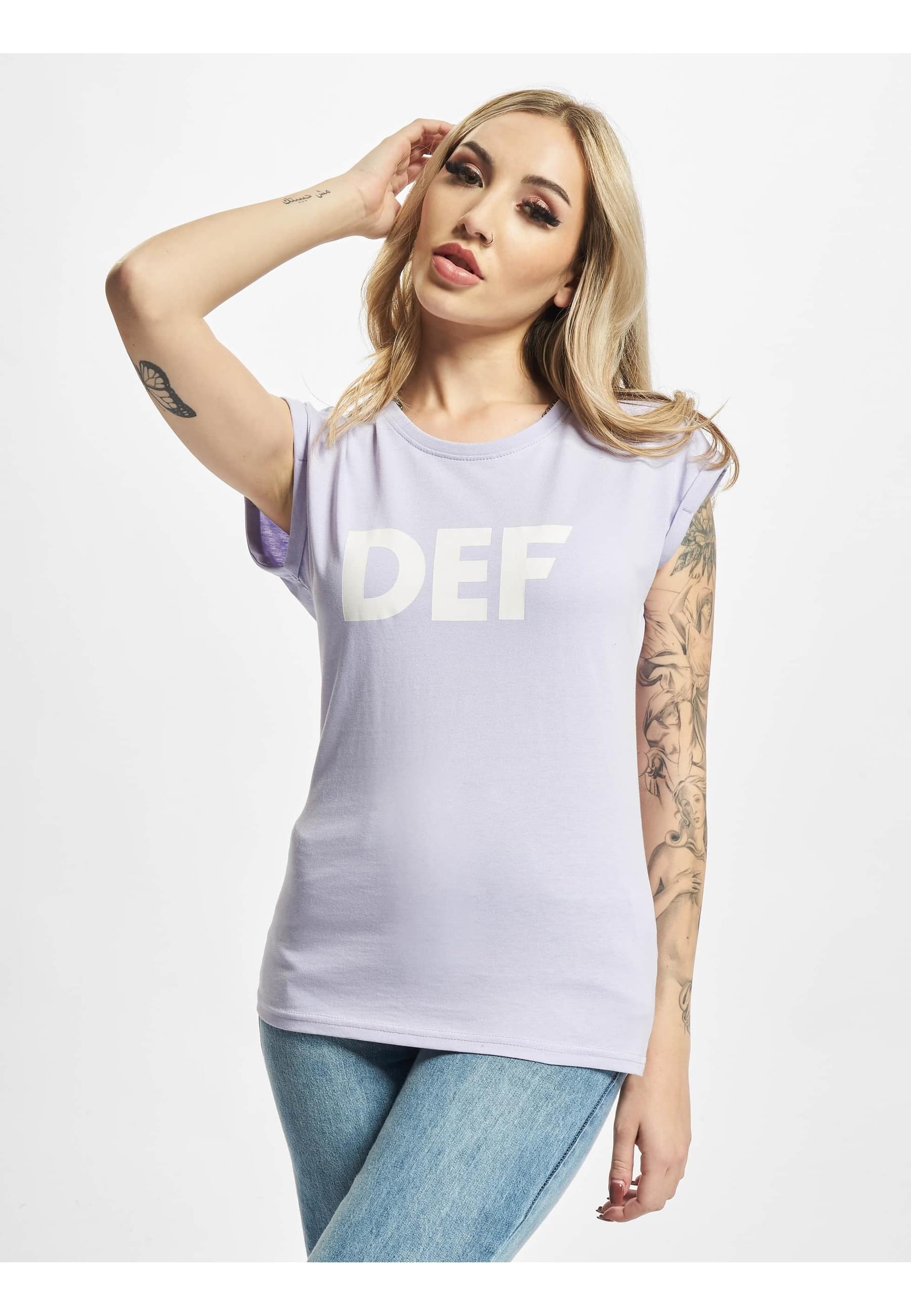 DEF Kurzarmshirt »DEF Damen DEF Her Secret T-Shirt«, (1 tlg.)