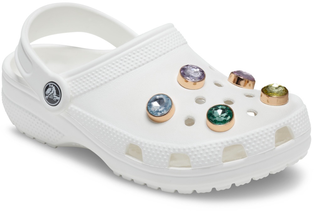 Crocs Schuhanstecker »Jibbitz™ Gold and Gem«, Elegante Schuhanstecker mit bunten Schmucksteinen