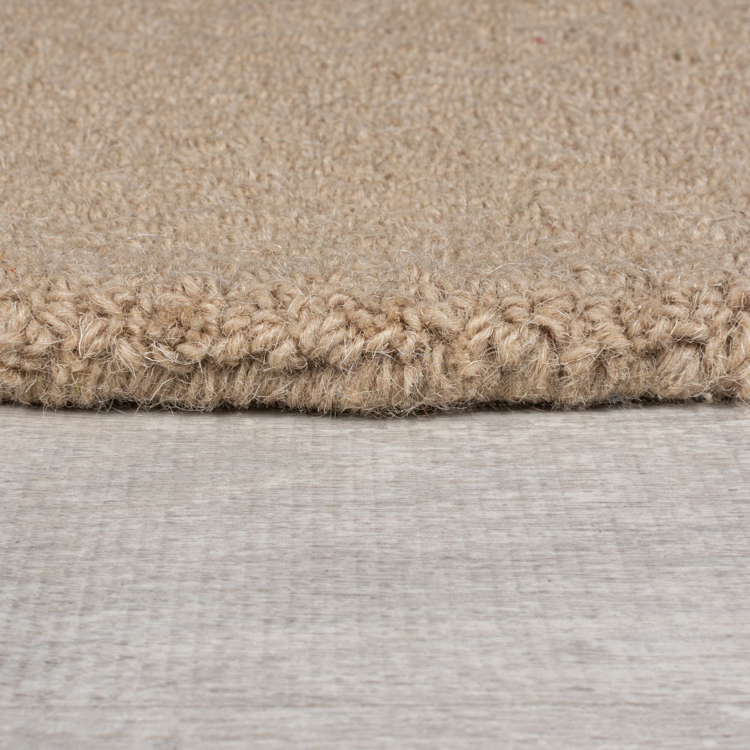 FLAIR RUGS Wollteppich »Mia Ellipse«, rechteckig, 12 mm Höhe, mit gebogenem Zuschnitt