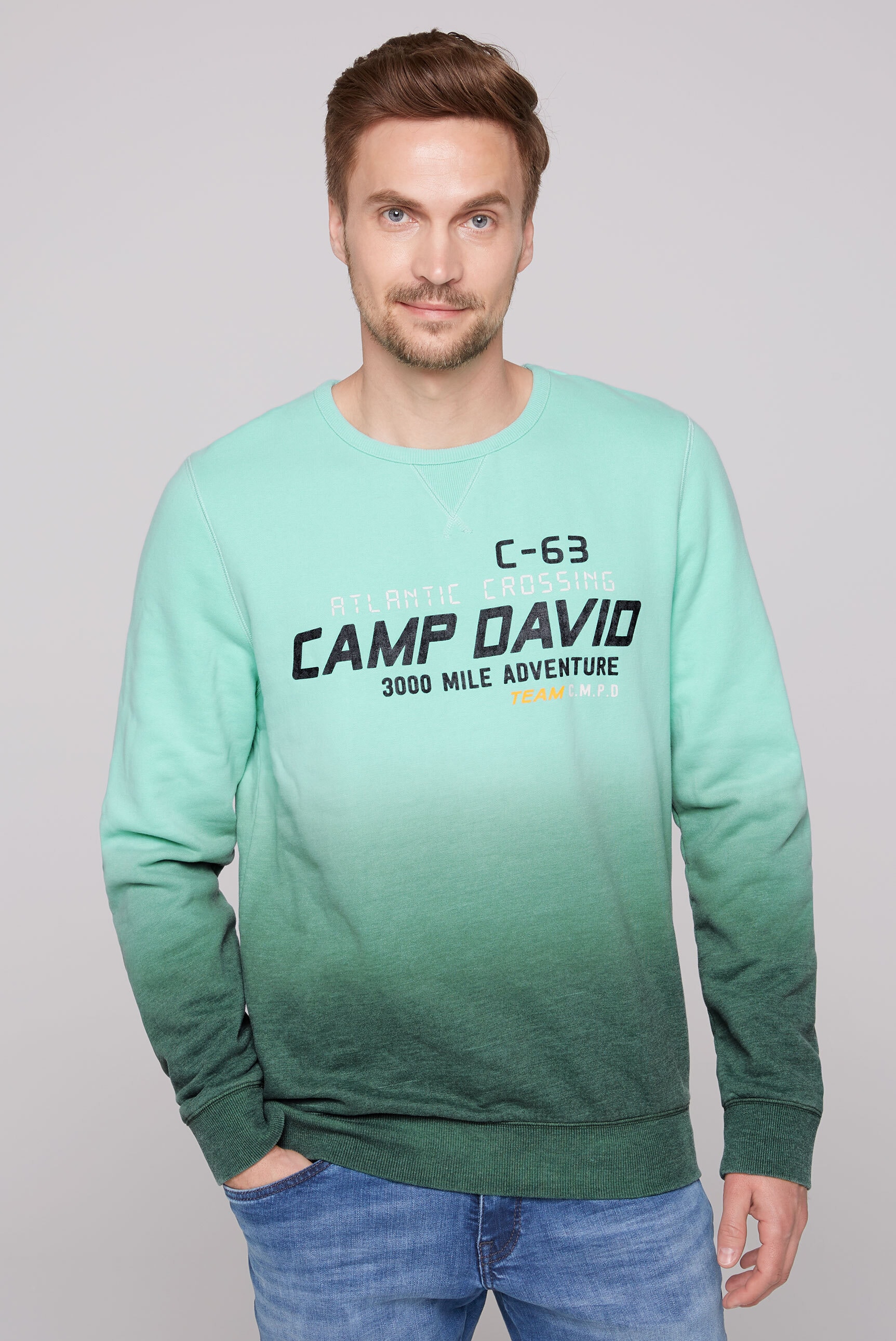 CAMP DAVID Sweater, mit Farbverlauf