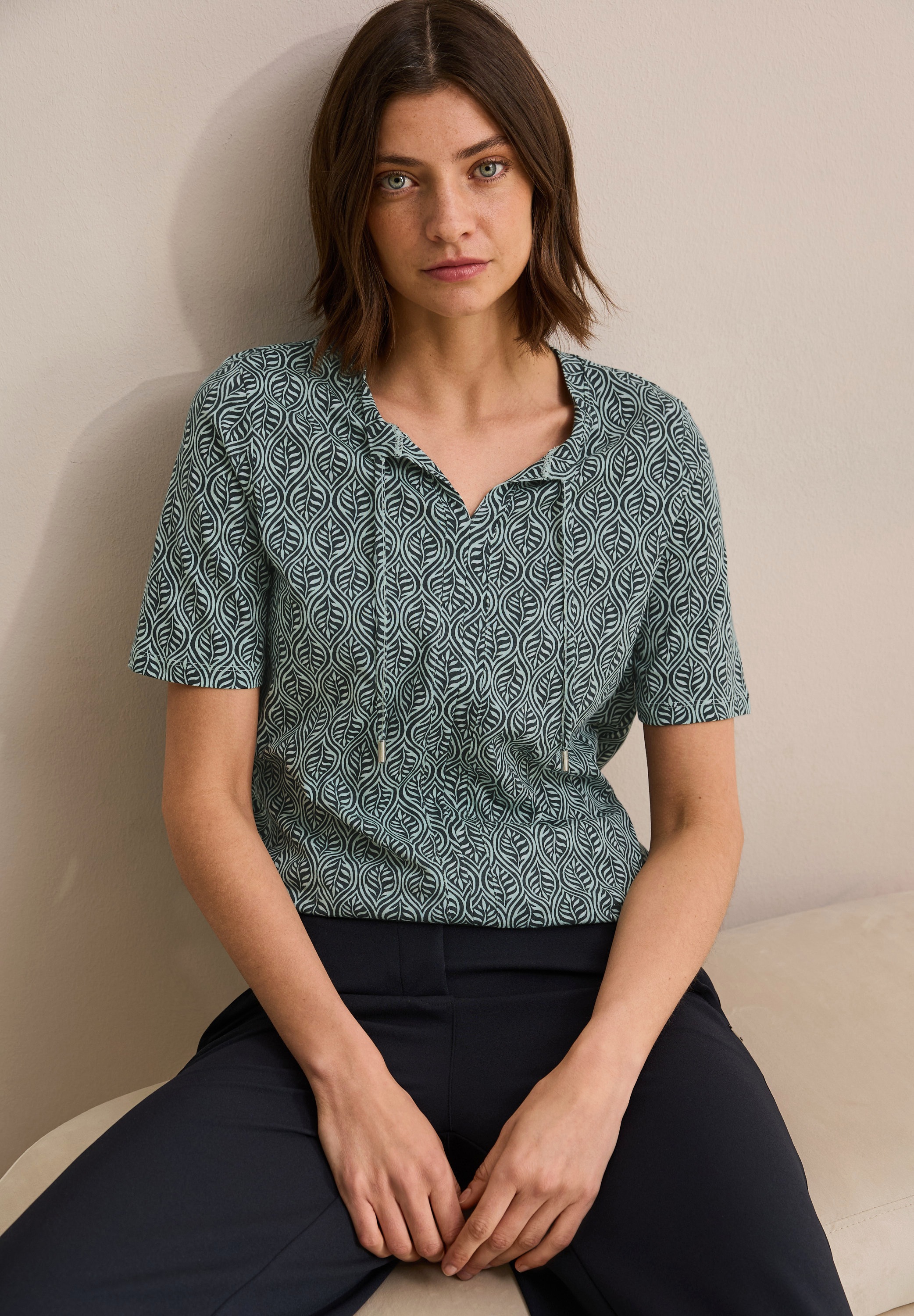 Cecil T-Shirt aus reiner Baumwolle günstig online kaufen