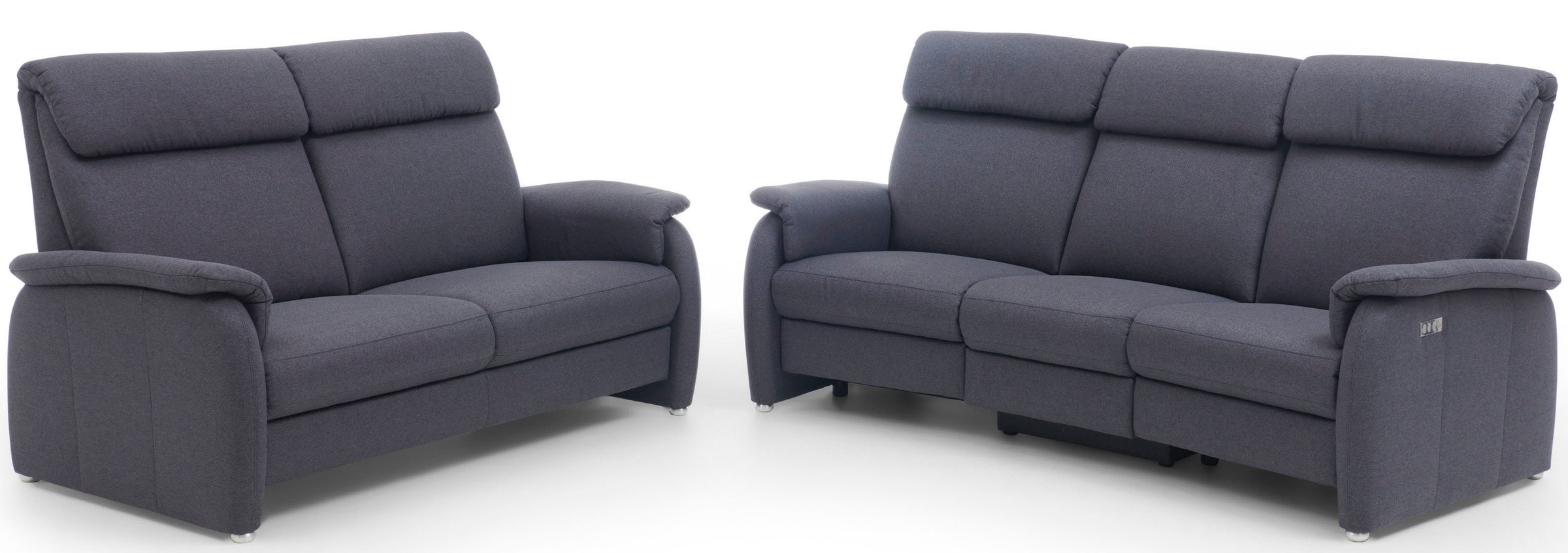 Home affaire 3-Sitzer »Turin mit Steckdose und USB-Port auch in Easy care-Bezug«, 2 x vollmotorische Relaxfunktion, herunterklappbarer Tisch
