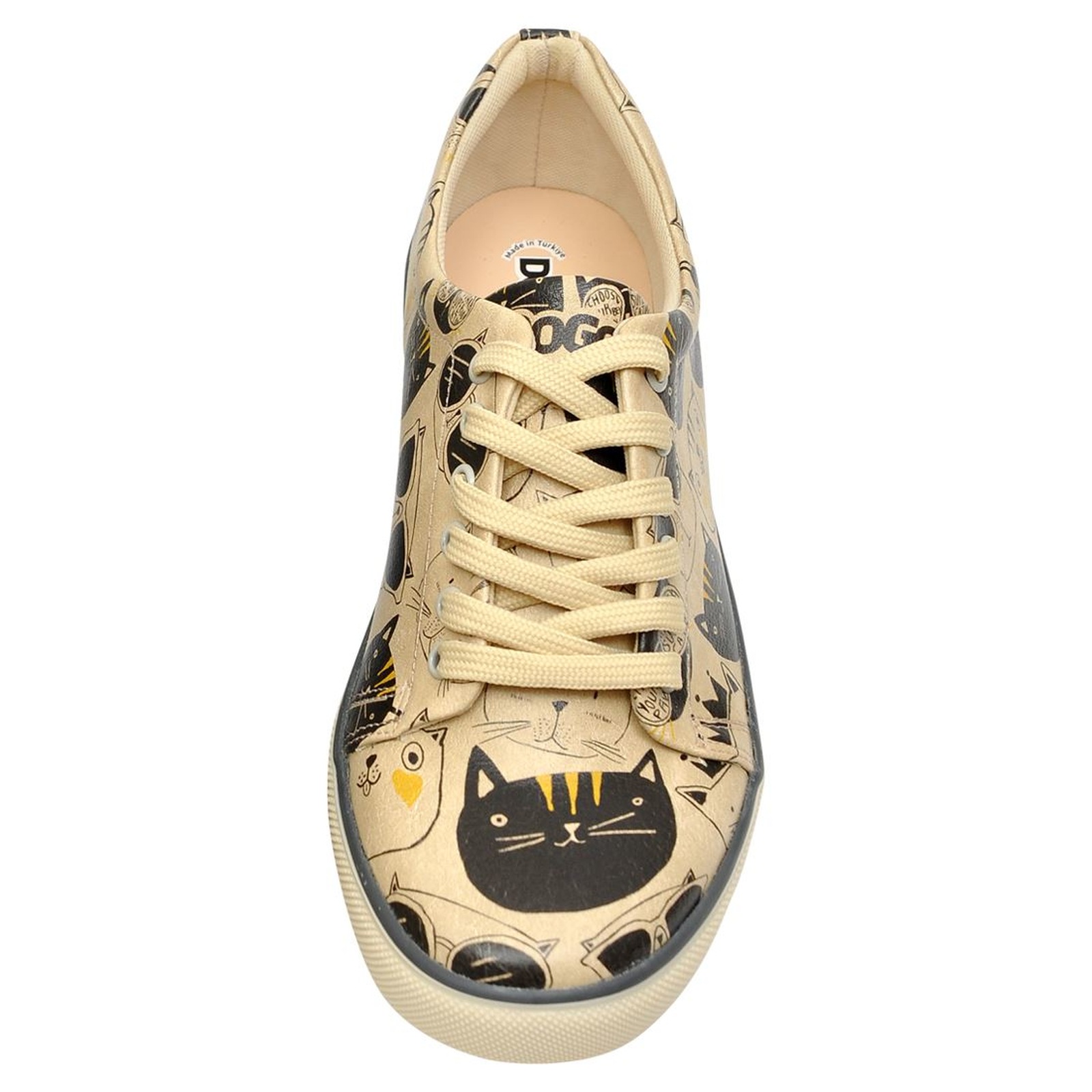 DOGO Sneaker »Damen Sneaker Monochrome Cats Vegan Damen Sneaker / female«, Vegan