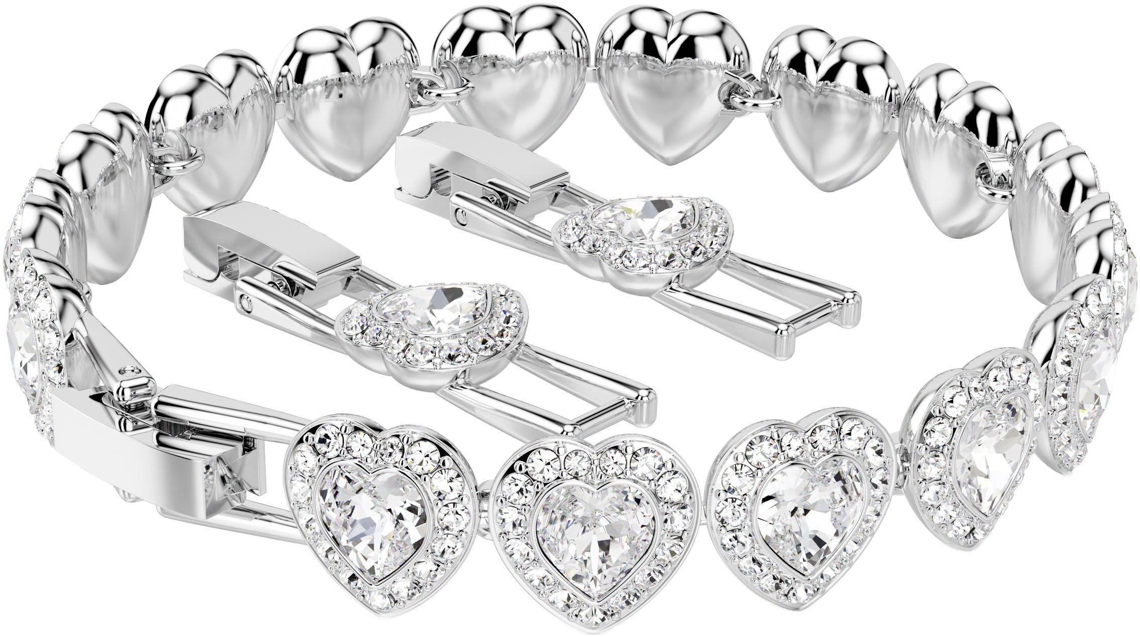 Swarovski Armband »Schmuck Geschenk Ariana Grande Armkette Herz, 5720860«, mit Swarovski® Kristall