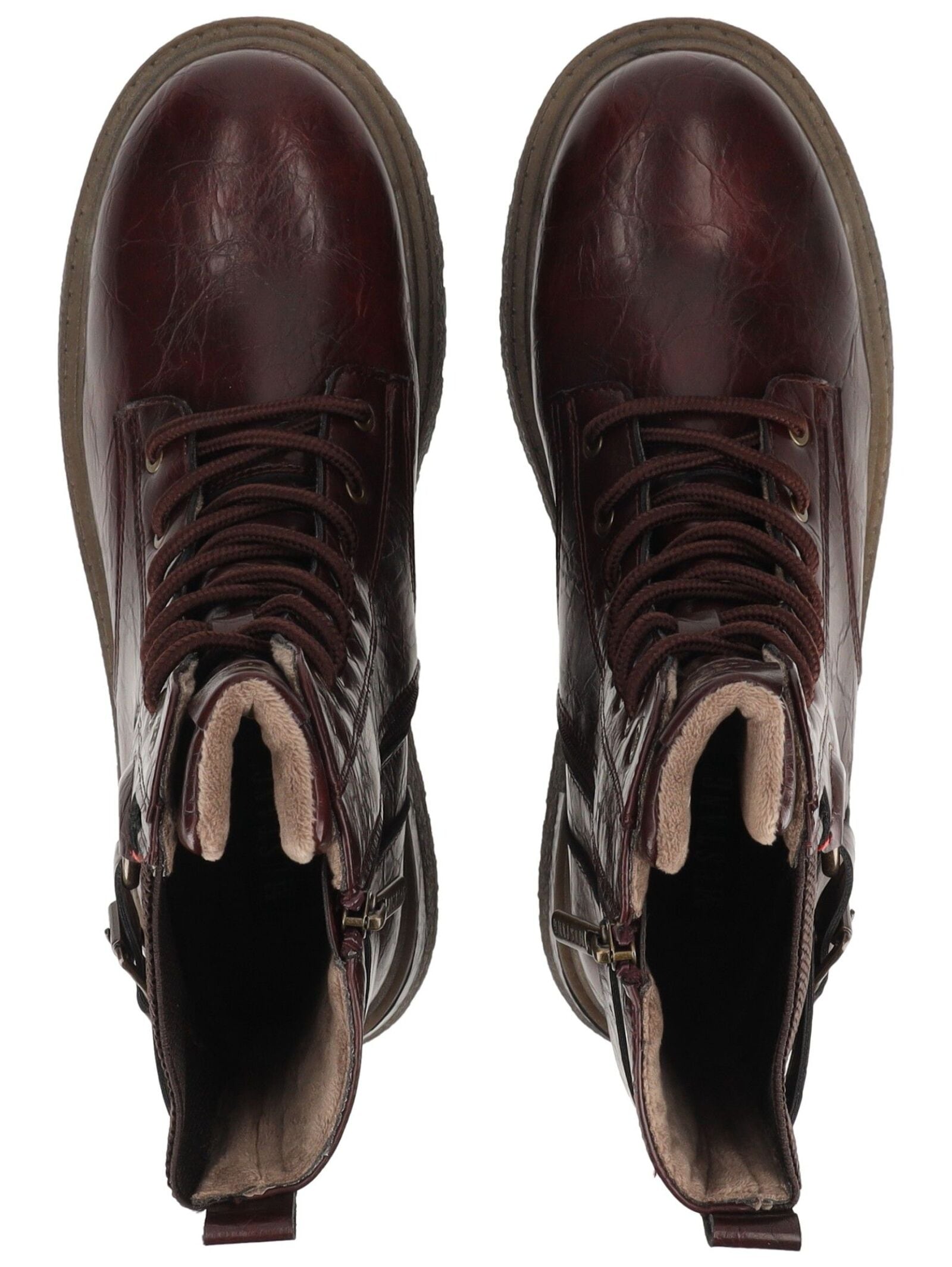 Mustang Shoes Schnürstiefelette »Mustang Shoes Stiefelette Lederimitat«