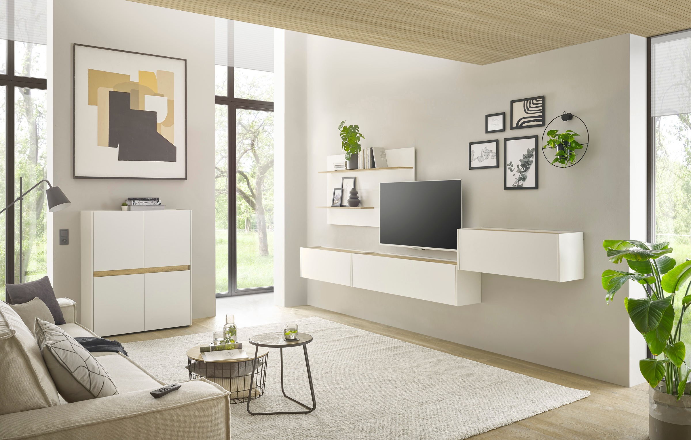 INOSIGN Büromöbel-Set »CiTY/GiRON«, (Set, 5 tlg.), Home Office, Wandsekretär