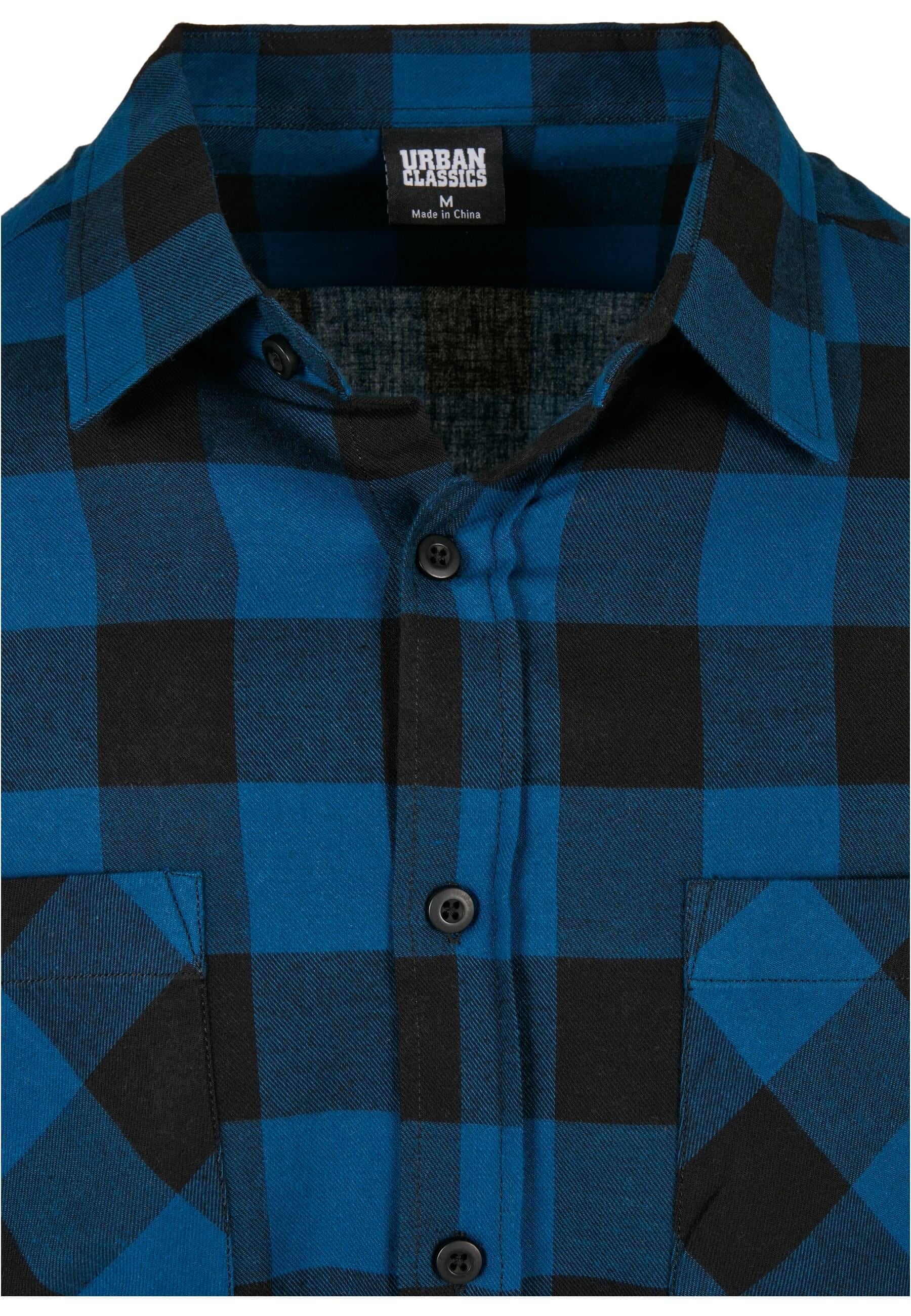 URBAN CLASSICS T-Shirt »Urban Classics Herren Checked Flanell Shirt«, (1 tlg.)