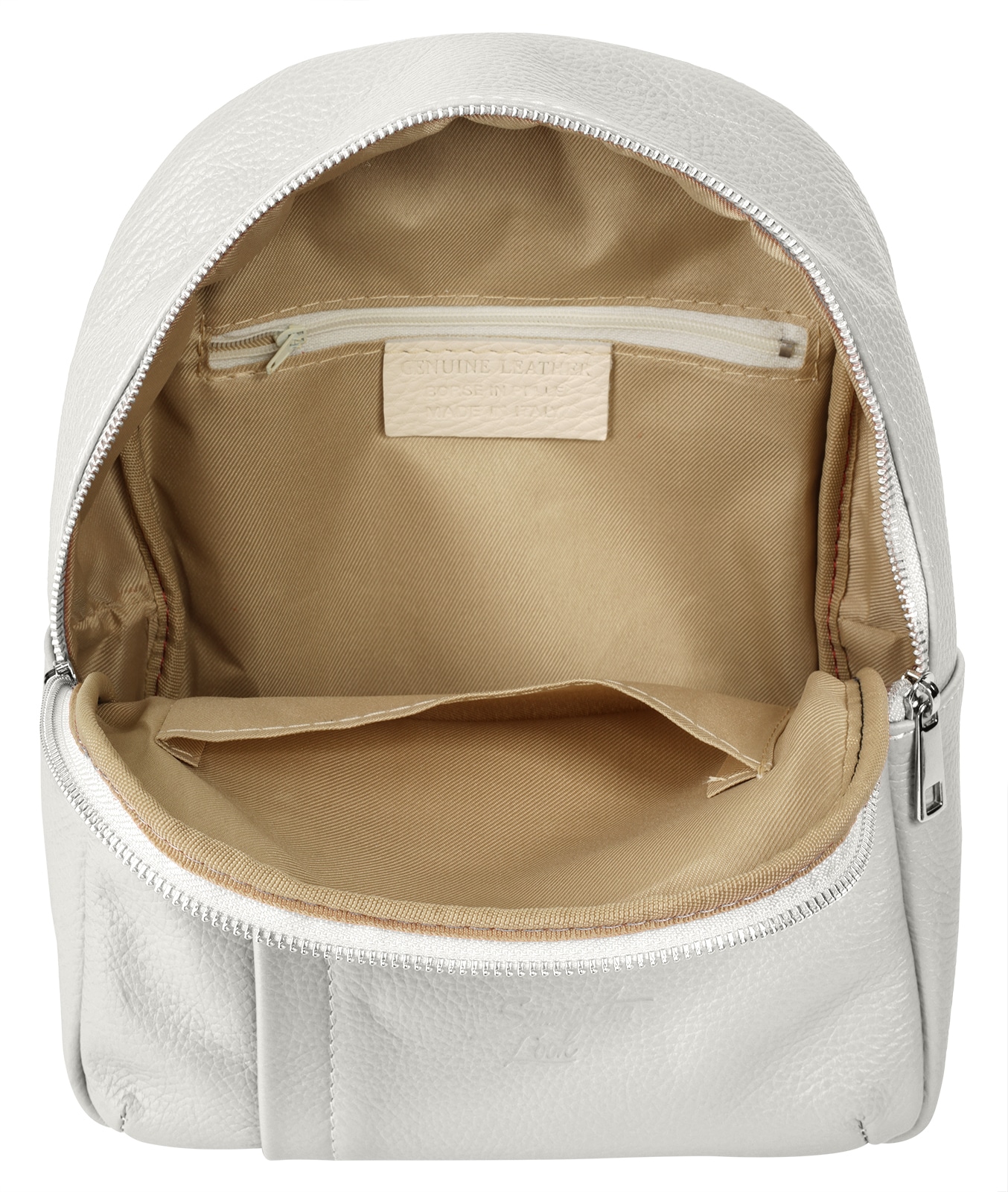 Samantha Look Cityrucksack, Echt Leder, Made in Italy