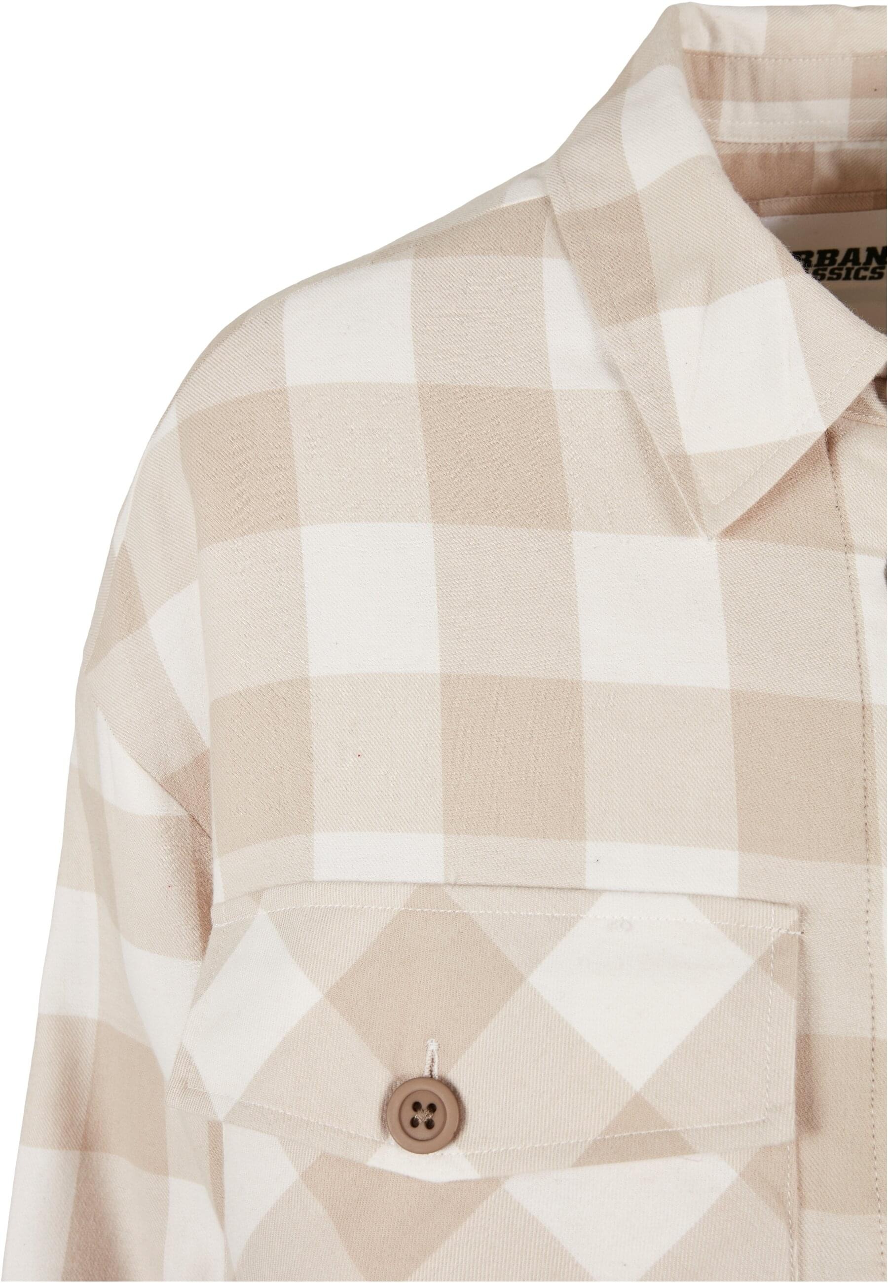 URBAN CLASSICS Allwetterjacke »Urban Classics Damen Ladies Flanell Padded Overshirt«, (1 St.), ohne Kapuze