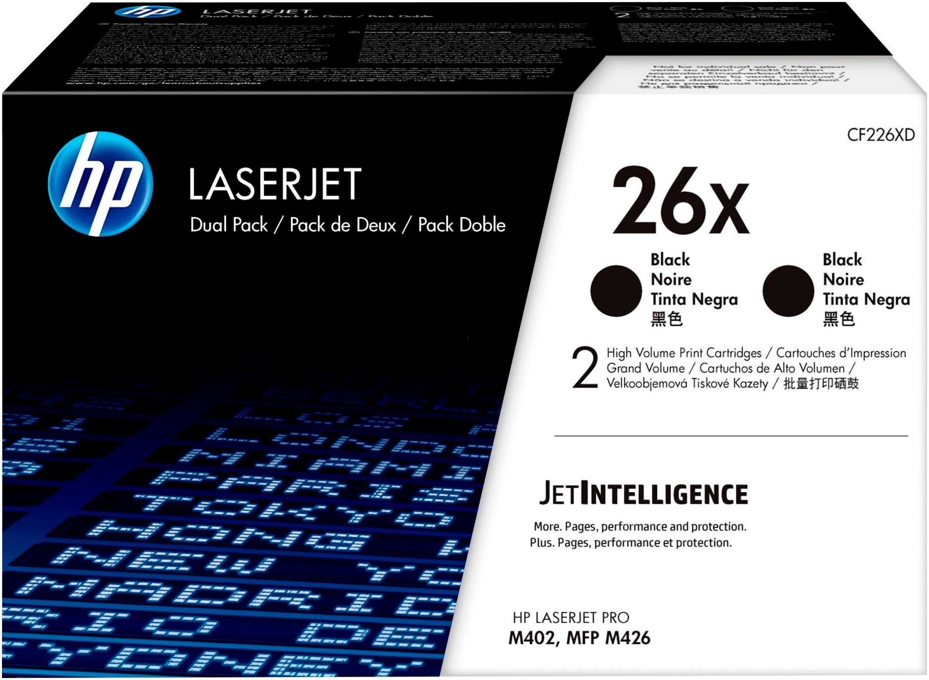 HP Tonerkartusche "HP original Toner 26 schwarz, Größen: A/X+Doppelpack", schwarz, Tonerpatronen