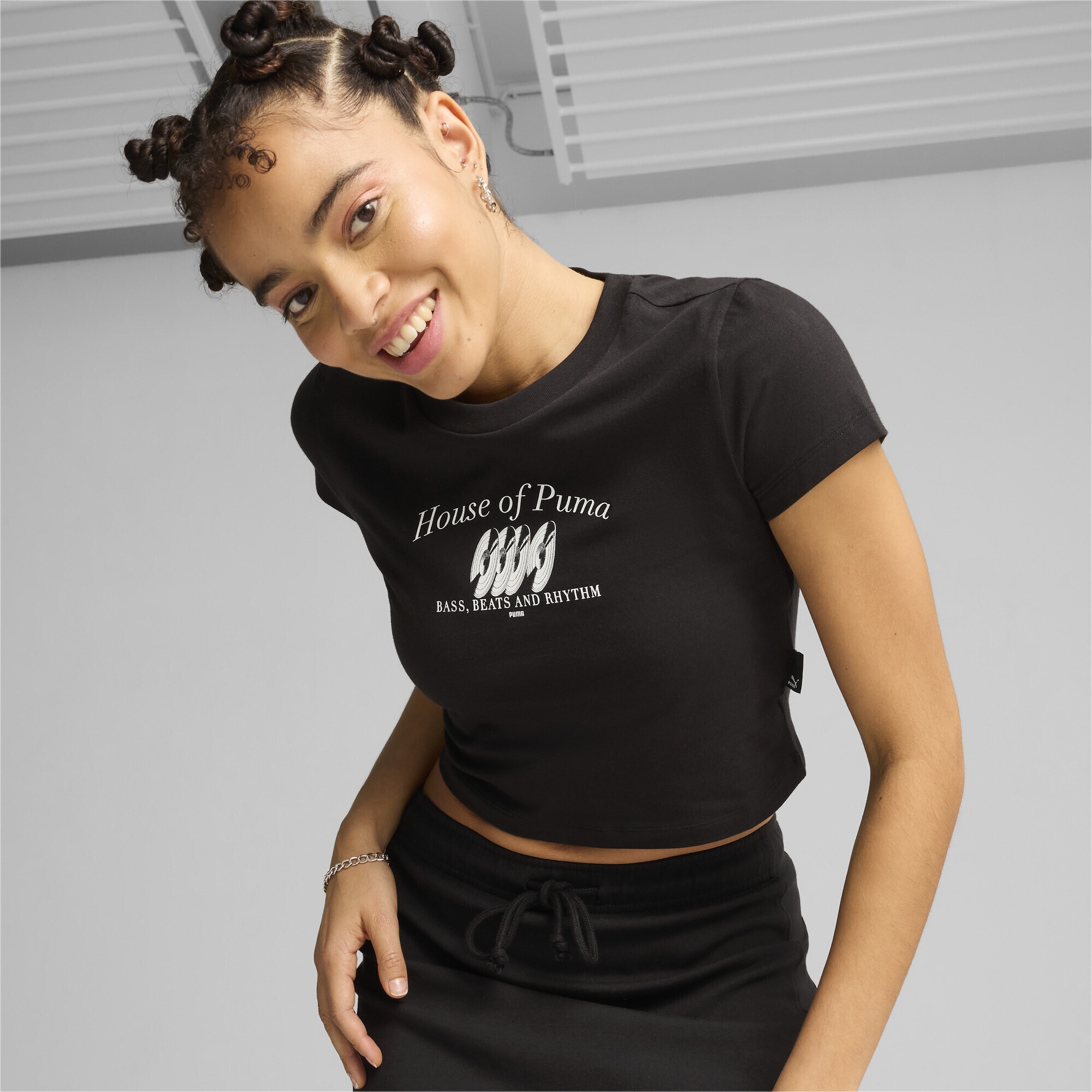 PUMA Crop-Top »GRAPHICS MUSIC T-Shirt Damen«