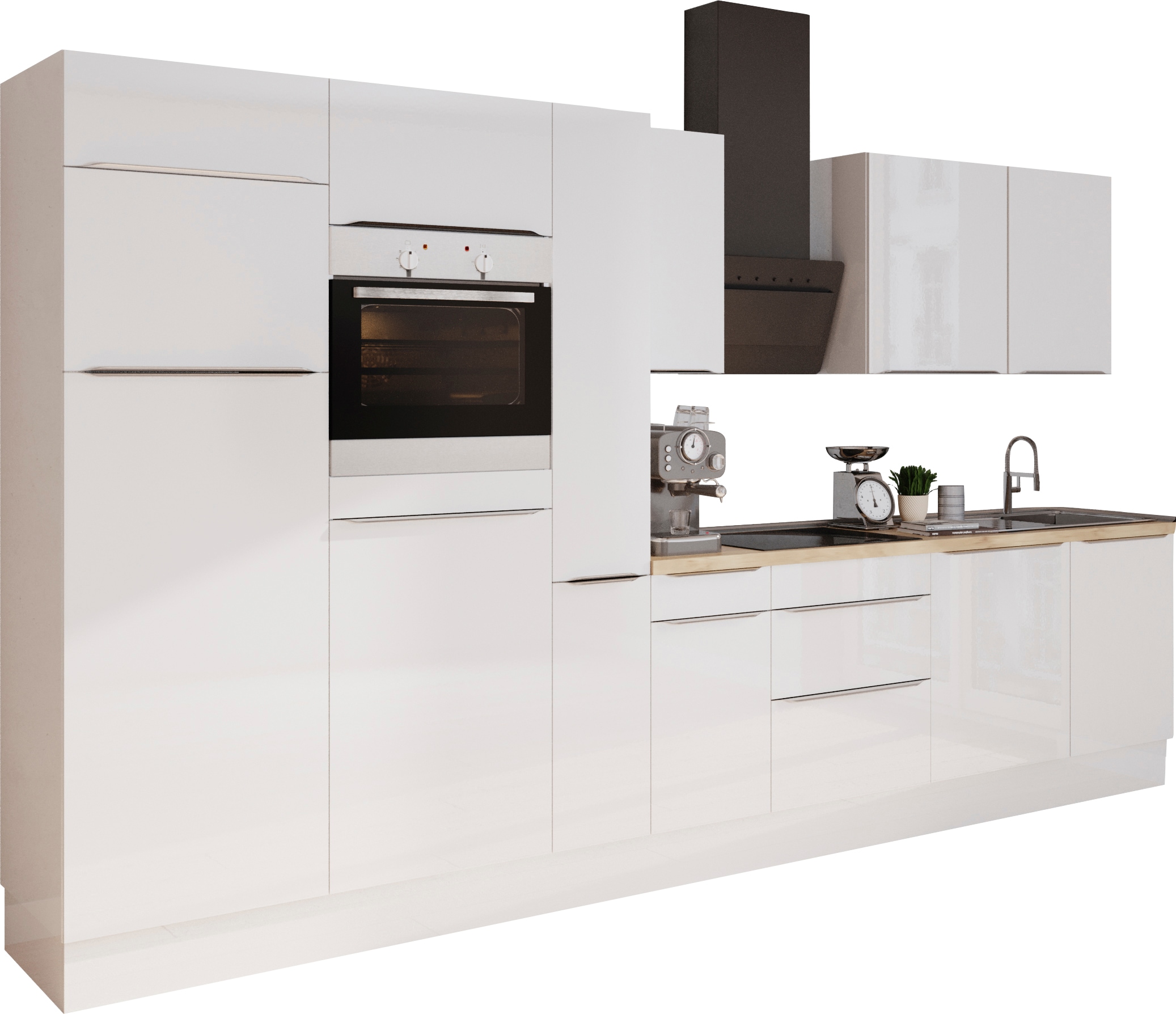 KOCHSTATION Küchenzeile "KS-Aken" Breite 360 cm, wahlweise mit E-Geräten, m günstig online kaufen