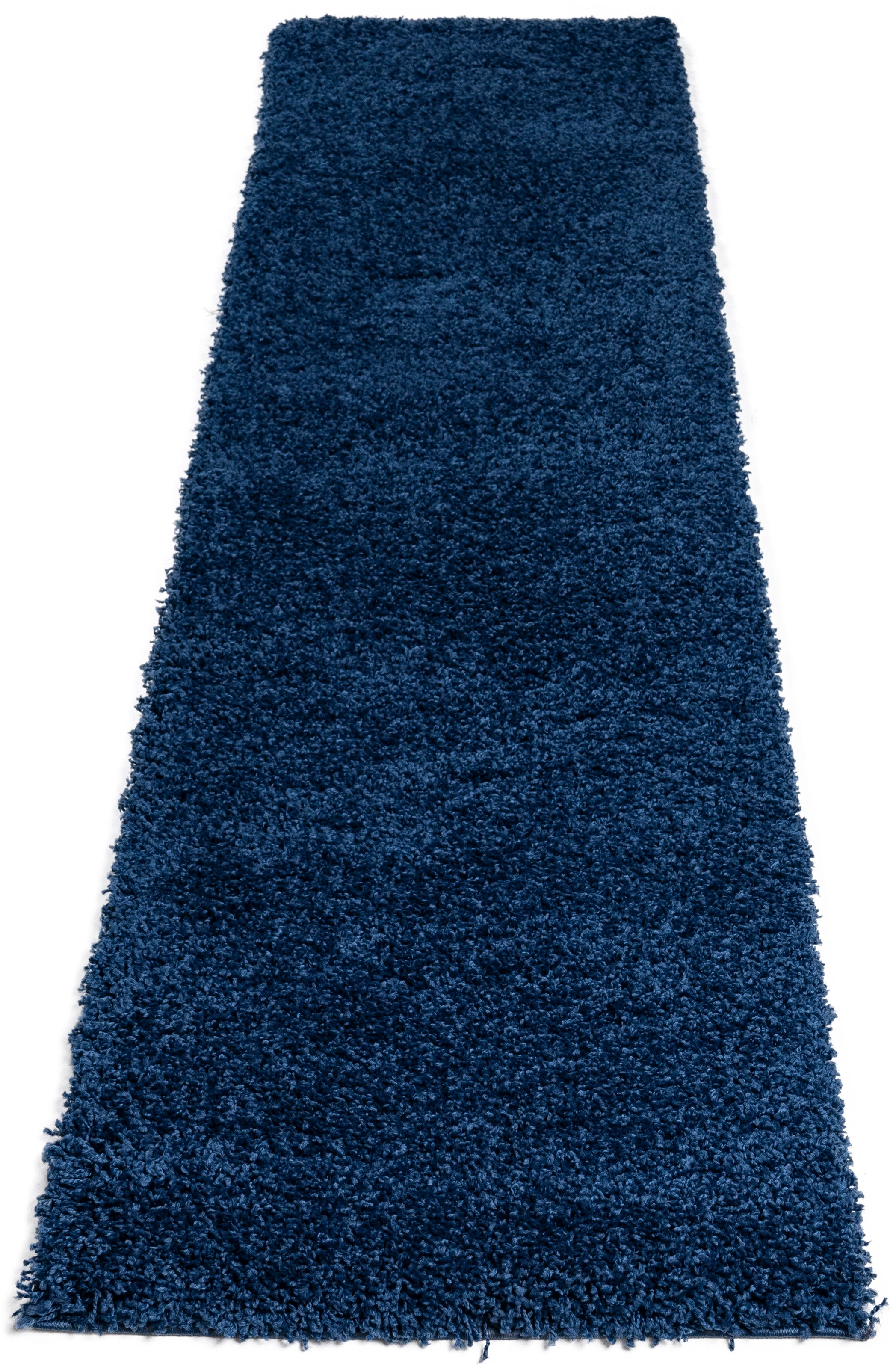 Hochflor-Teppich OTTO HOME "Viva Shaggy, in Standard- und Premium-Qualität, 30 mm oder 45 mm Höhe" Gr. 11, blau (dunkelblau), B:67cm H:30mm L:230cm, Kunstfaser, Teppiche, Uni Farben, einfarbig, besonders weich und kuschelig, Kundenliebling 3