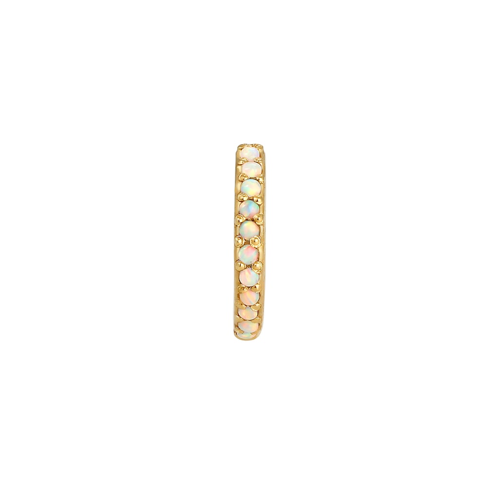 Elli Single-Ohrhaken »Single Earcuff Synthetischer Opal 925 Silber«