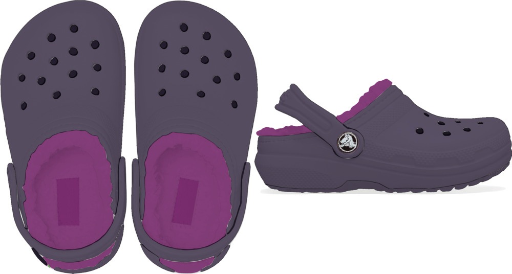 Crocs Clog »Classic Lined Clog«, Kindergartenschuh, Hausschuh mit kuscheligem Futter