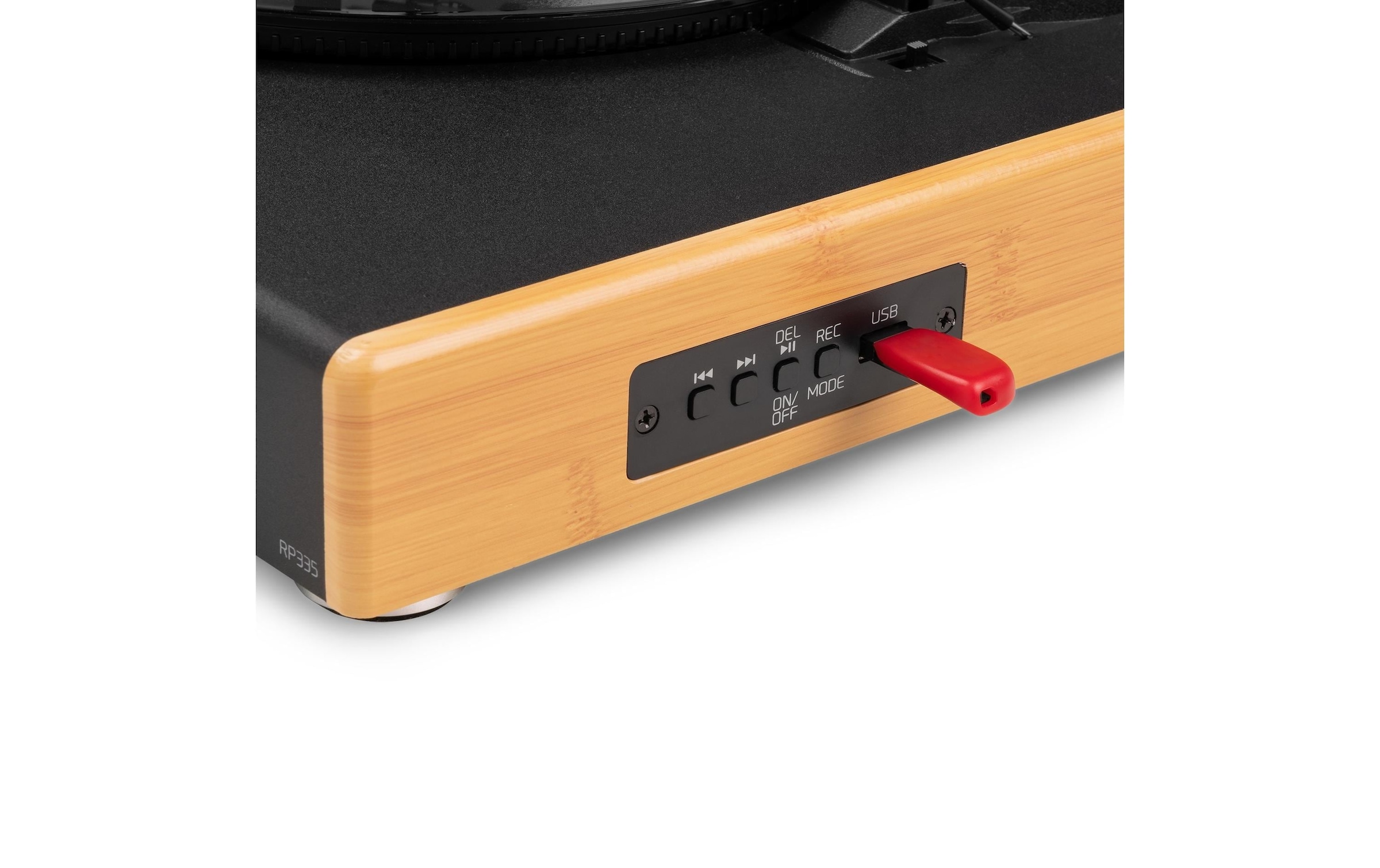 AUDIZIO Plattenspieler »RP335BB mit Lautsprecher, bambus«