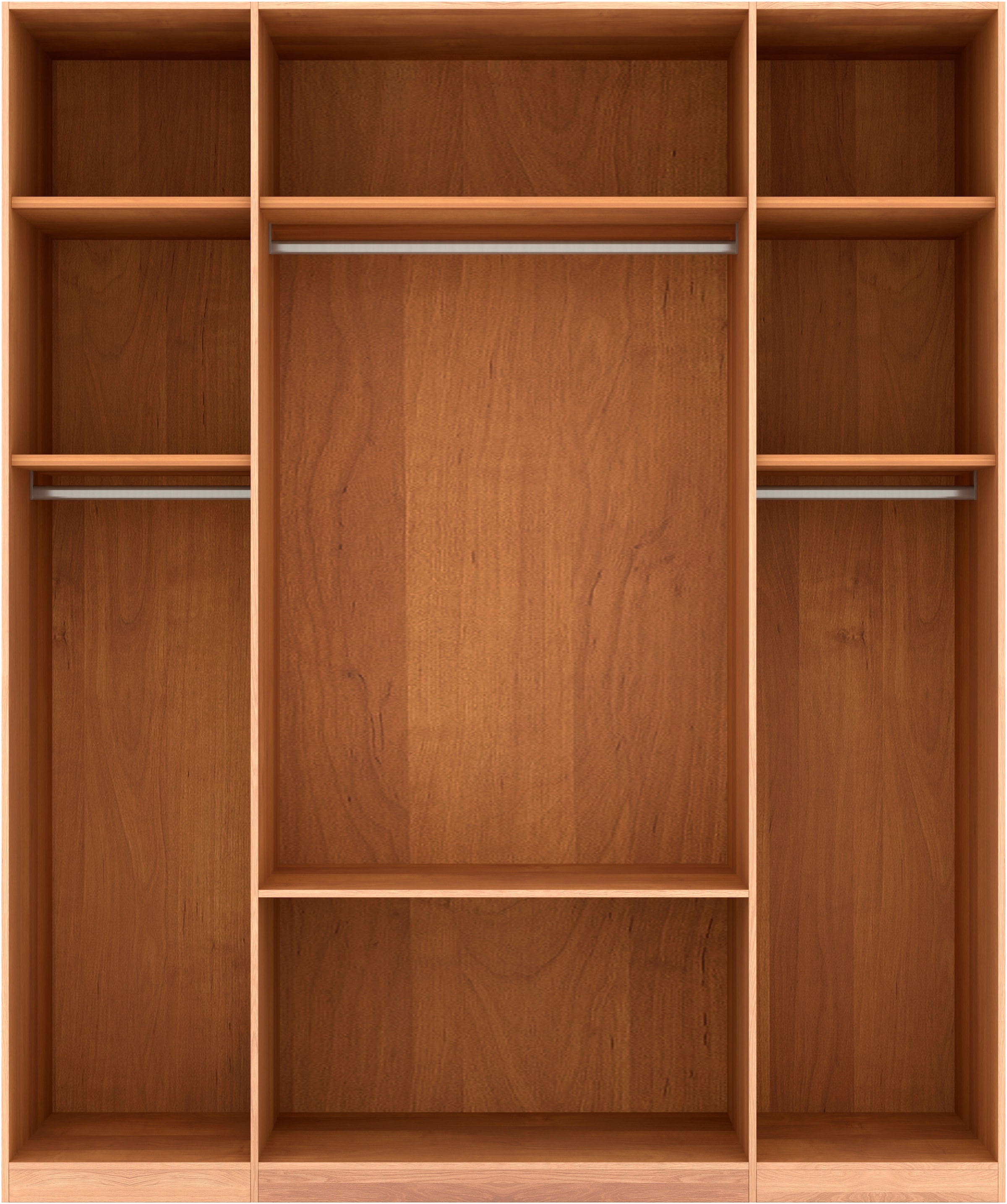 Musterring Drehtürenschrank »Sorrent, Kleiderschrank, teilmassiv Eiche«, (mit Türdämpfern, mit Schubladen, extra Böden, MADE IN GERMANY), Türen in Eiche massiv und als Parsol-Bronze-Spiegel, mit Schubkästen