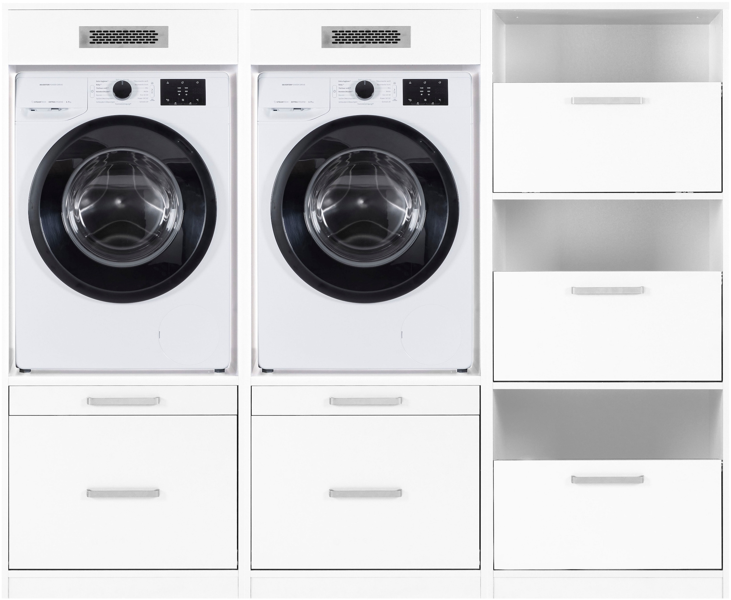 Inter Link Mehrzweckschrank-Set »Norela, Waschmaschinenumbauschrank, Geräteschrank mit Wäscheschrank« 3 Stk. tlg.