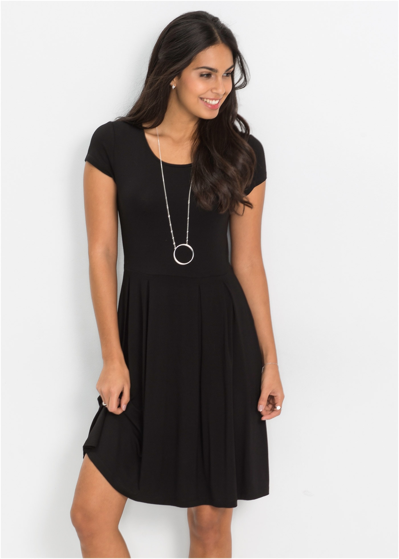 bonprix Jerseykleid "Jerseykleid aus Viskose-Mix" für sommerliche Tage, aus günstig online kaufen