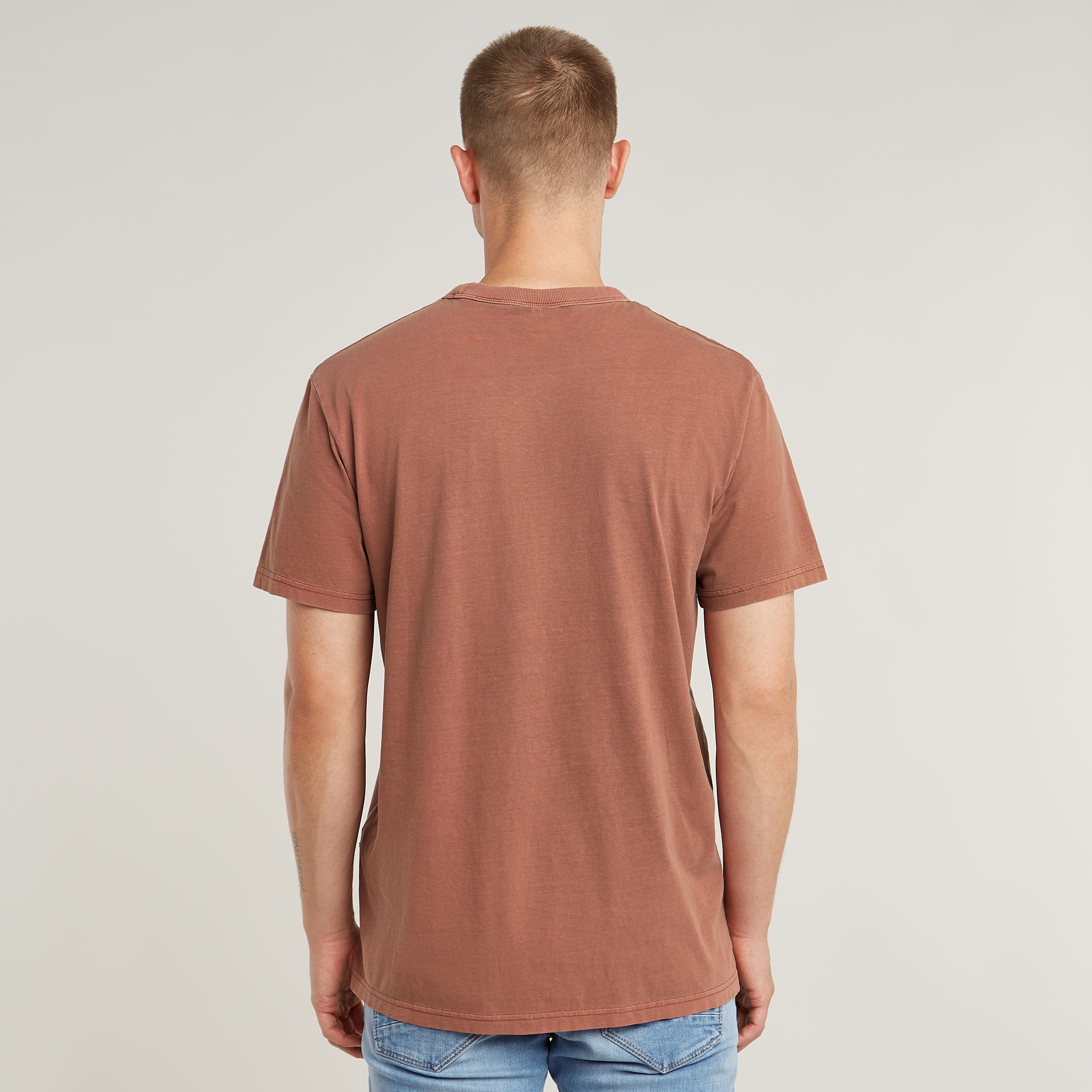 G-STAR T-Shirt "Nifous" Rundhals, mit Rippeinsatz günstig online kaufen