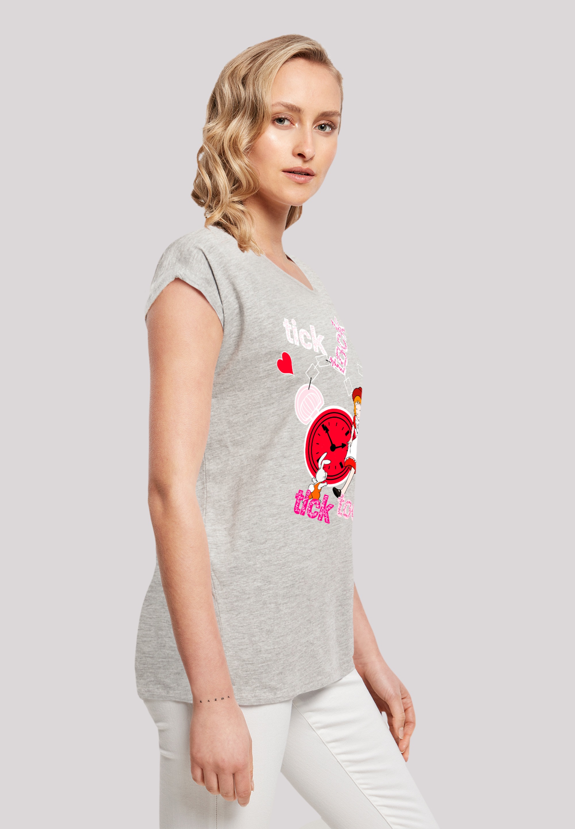 F4NT4STIC T-Shirt »Alice im Wunderland Tick Tock«, Retro, Heroes of Childhood, TV Serie