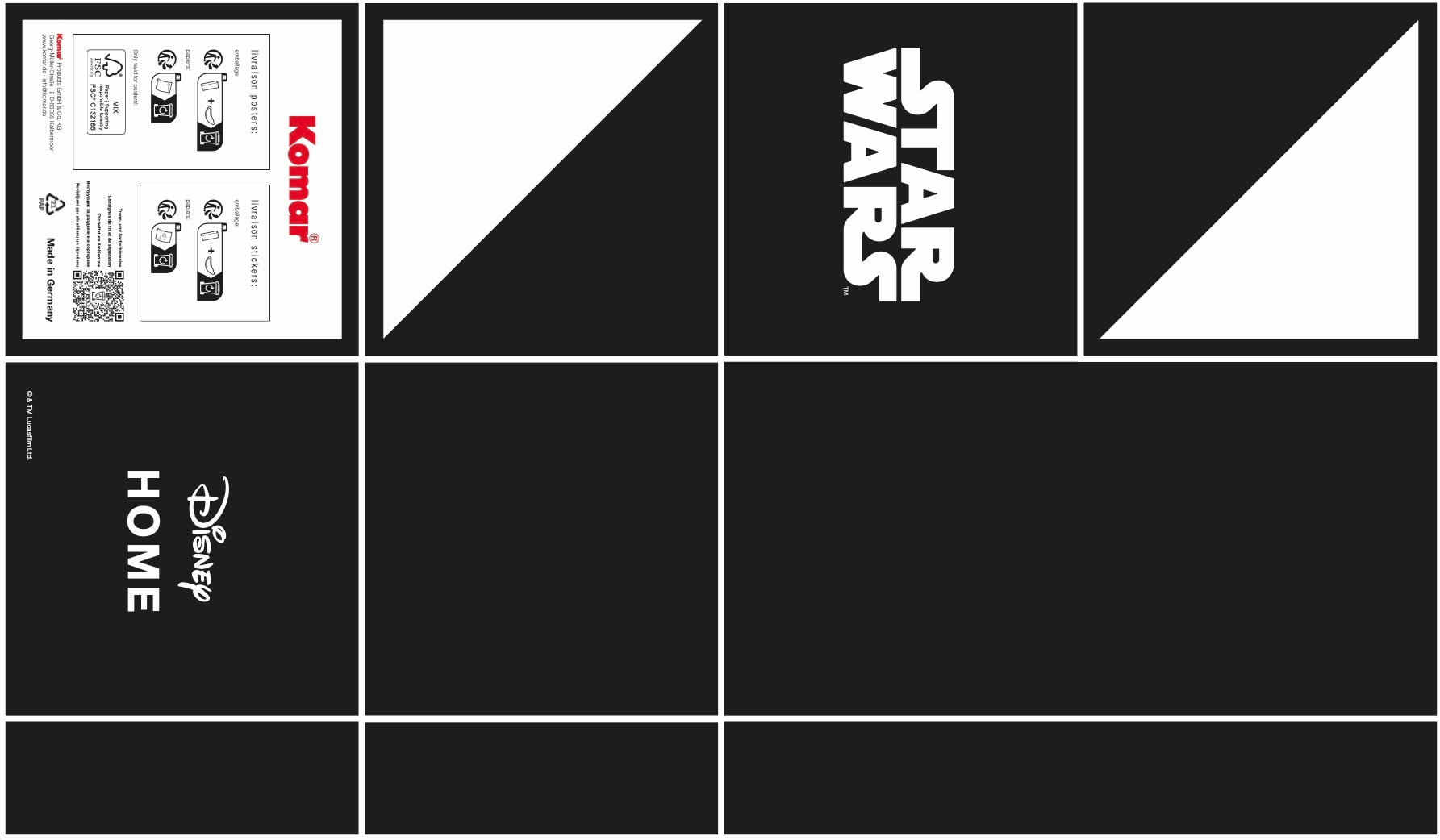 Komar Wandtattoo »Star Wars The Mandalorian Grogu Sunshine«, (1 St.), 50 x 70 cm (Breite x Höhe) - Kinderzimmer, Wandsticker