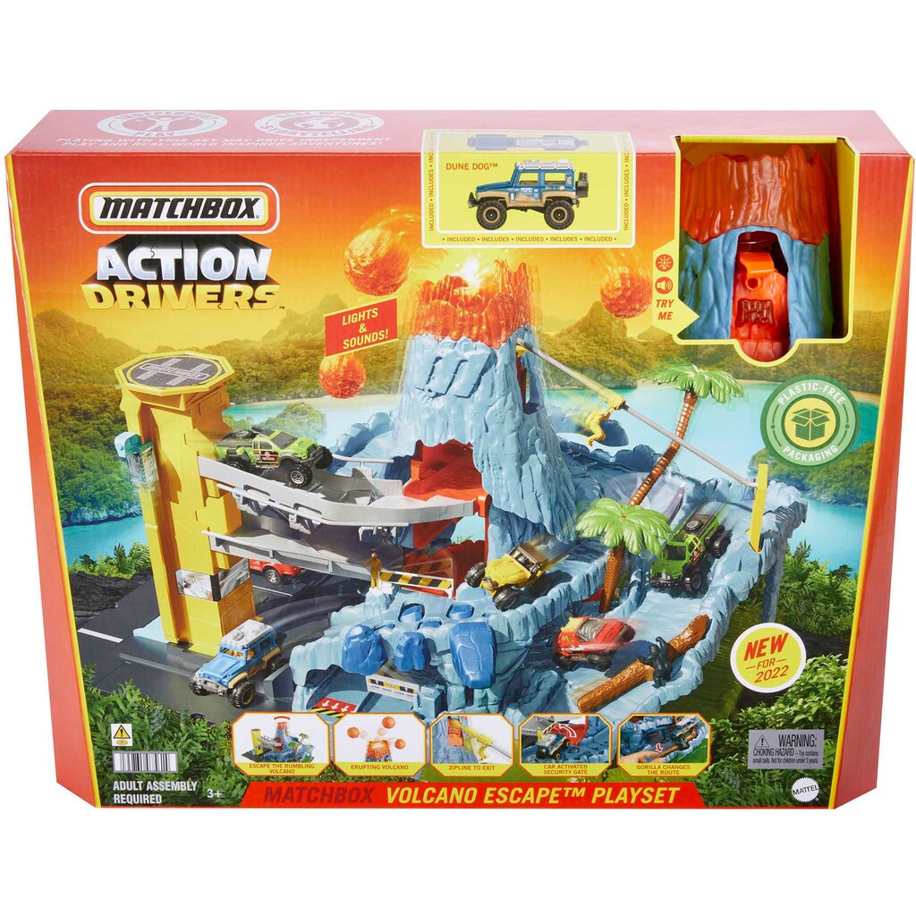 MATCHBOX Spielwelt »Action Drivers Vulkan«