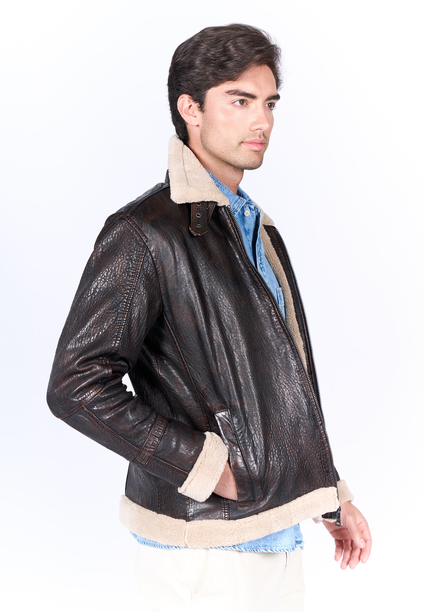 Freaky Nation Lederjacke »Cozy Vibe-FN«