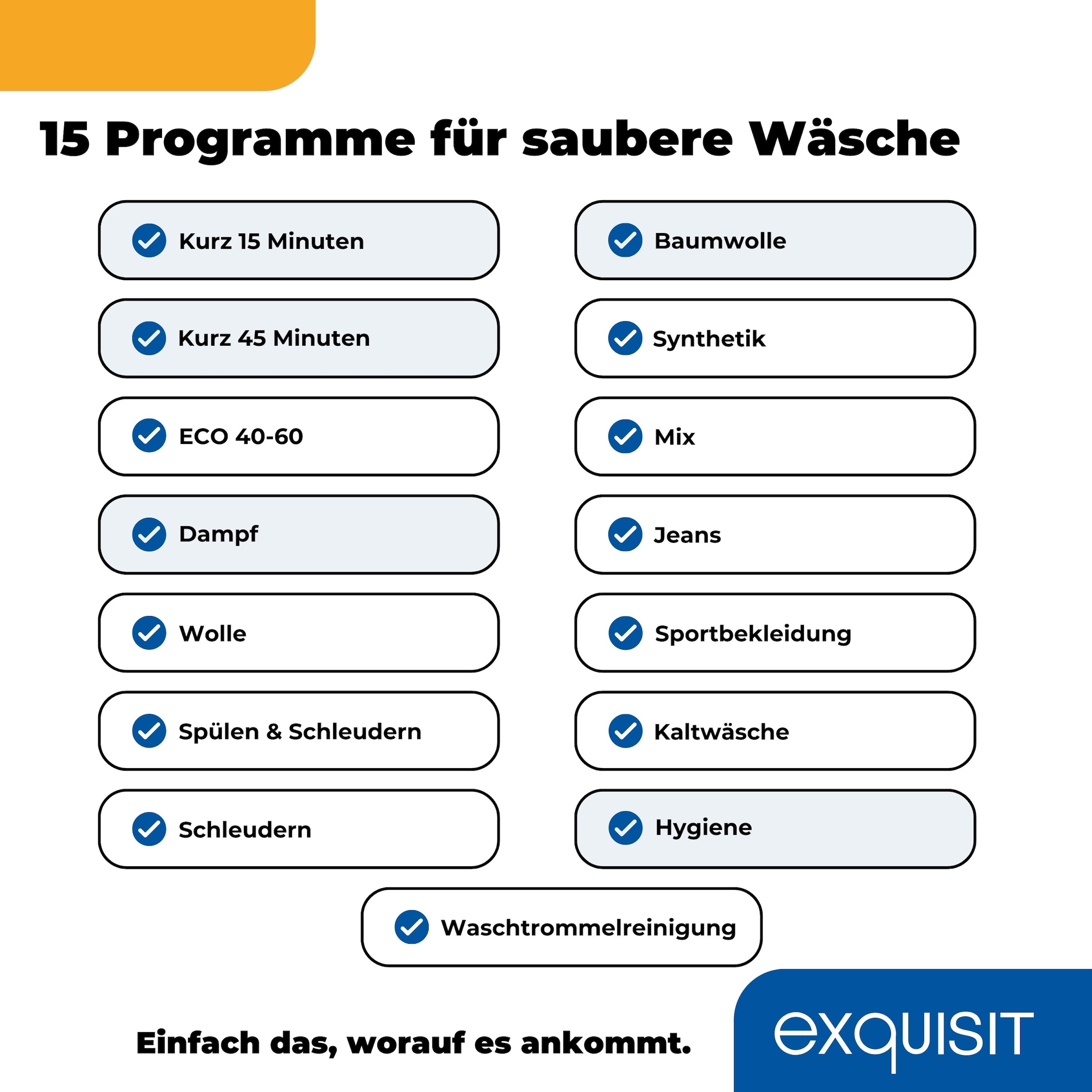 exquisit Waschmaschine »LTO1207-030Aweiss«, 7,5 kg, 15 Programme, Restlaufzeitanzeige, Kindersicheruing