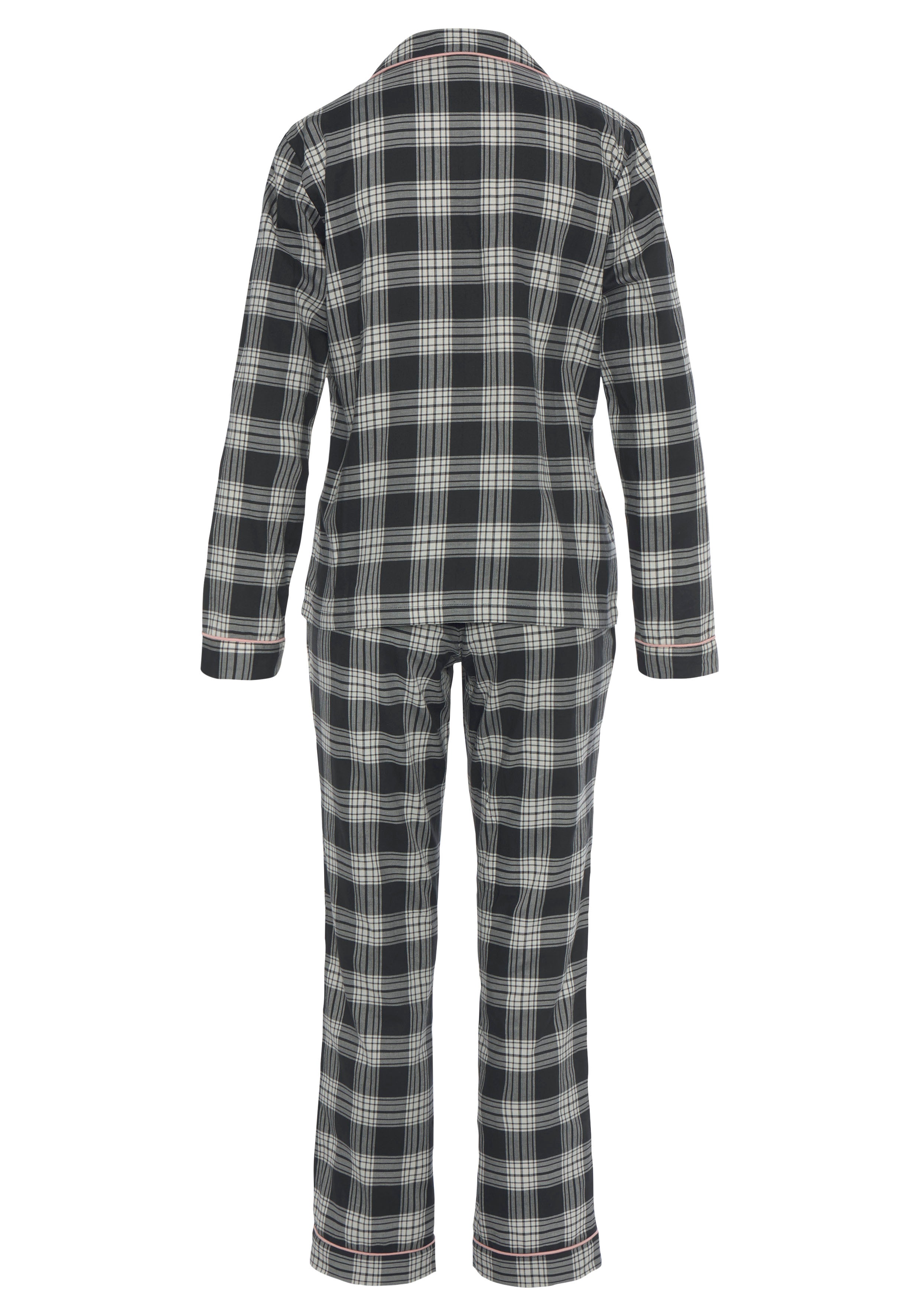 Thumbnail - H.I.S Pyjama, 2 Stk. aus Flanell mit Allover-Karomuster