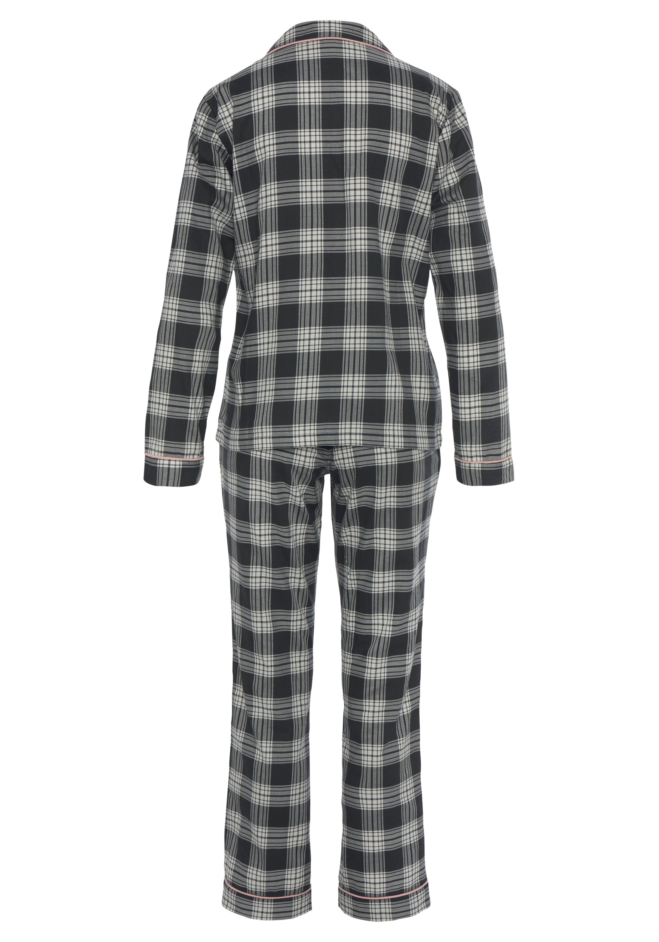 Thumbnail - H.I.S Pyjama Set, 2-teilig, 2 tlg. aus Flanell mit Allover-Karomuster