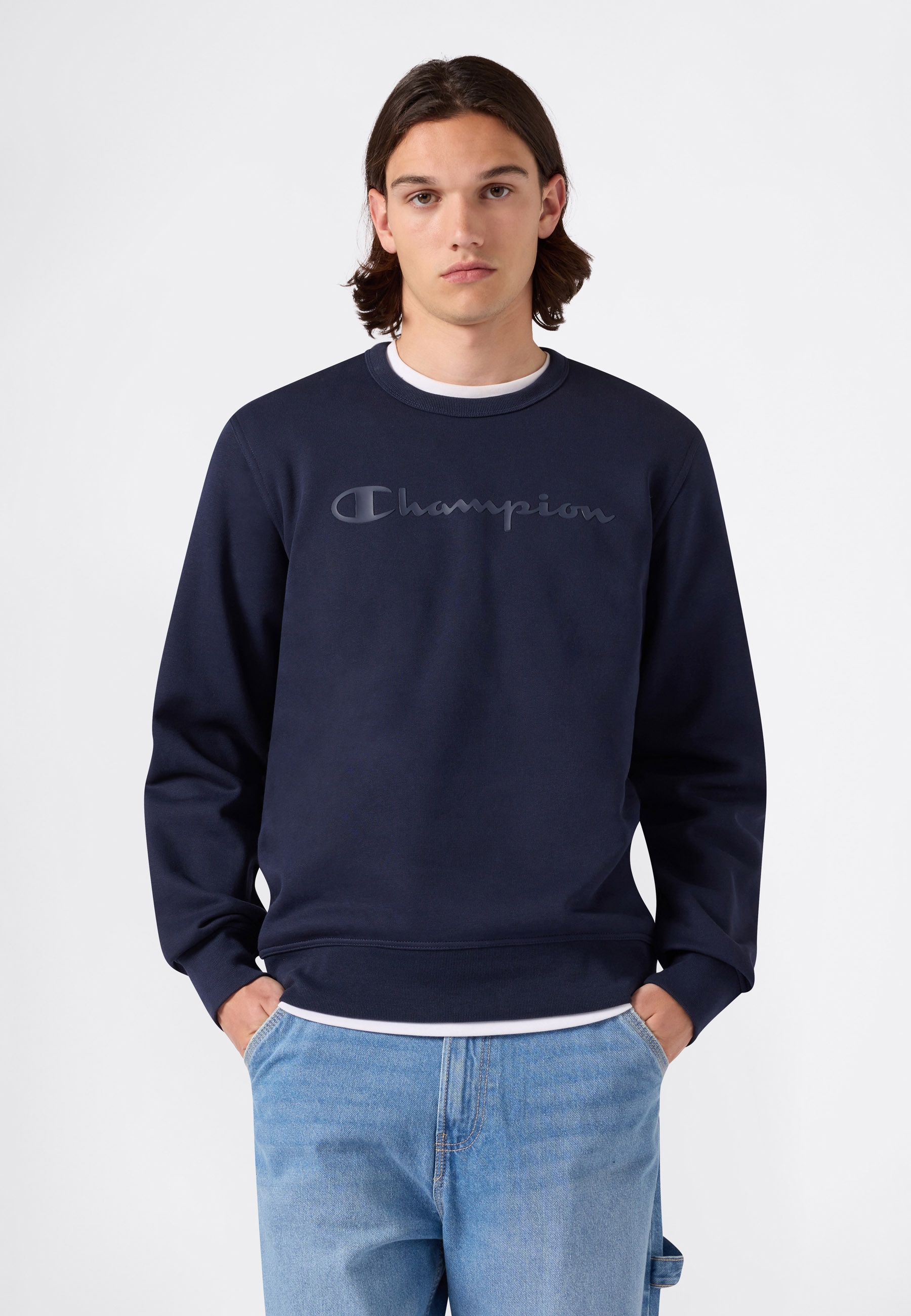Champion Sweatshirt "SPORTWEAR CREWNECK Standard Fit", Langarm-Design, aus Baumwolle und Polyester, Standard Fit
