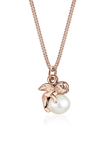 Perlenkette »Anhänger Engel mit Süßwasserzuchtperle 925 Silber«