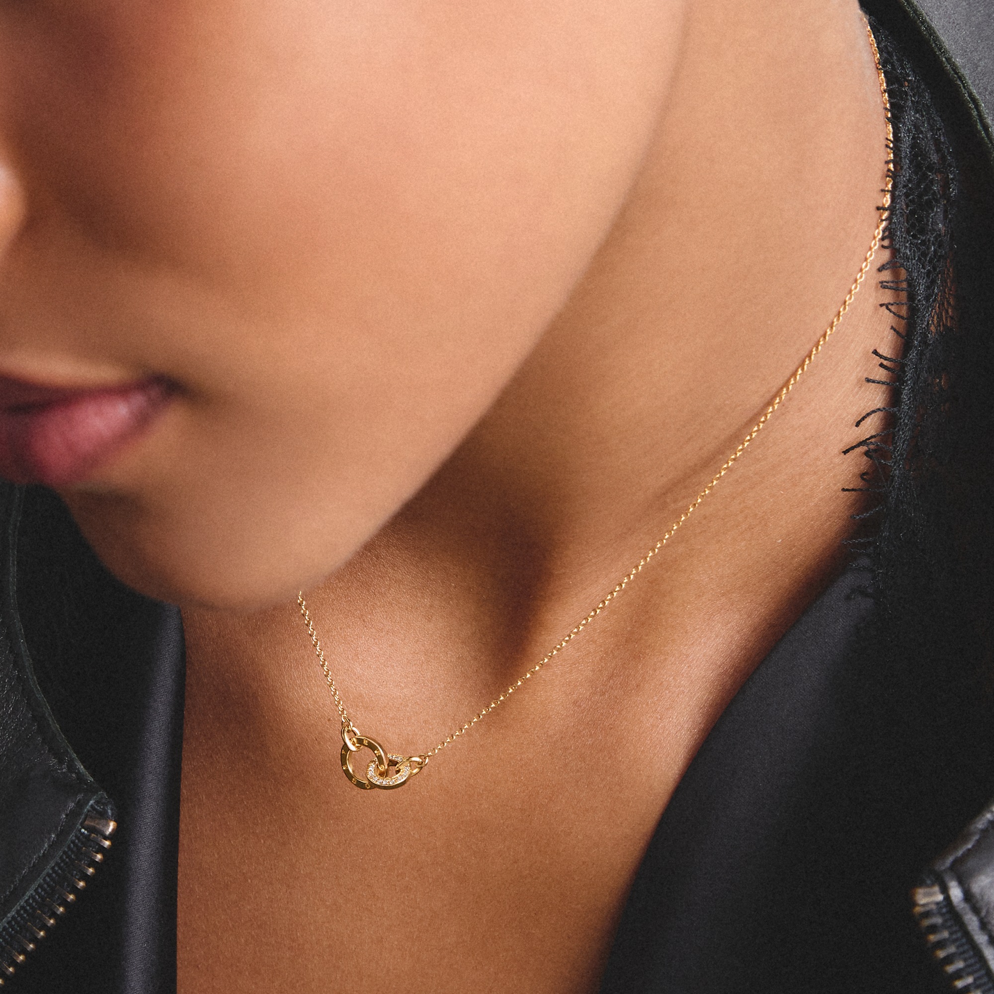 THOMAS SABO Kette mit Anhänger »Together Kette mit Zirkonia« mit Zirkonia (synth.)