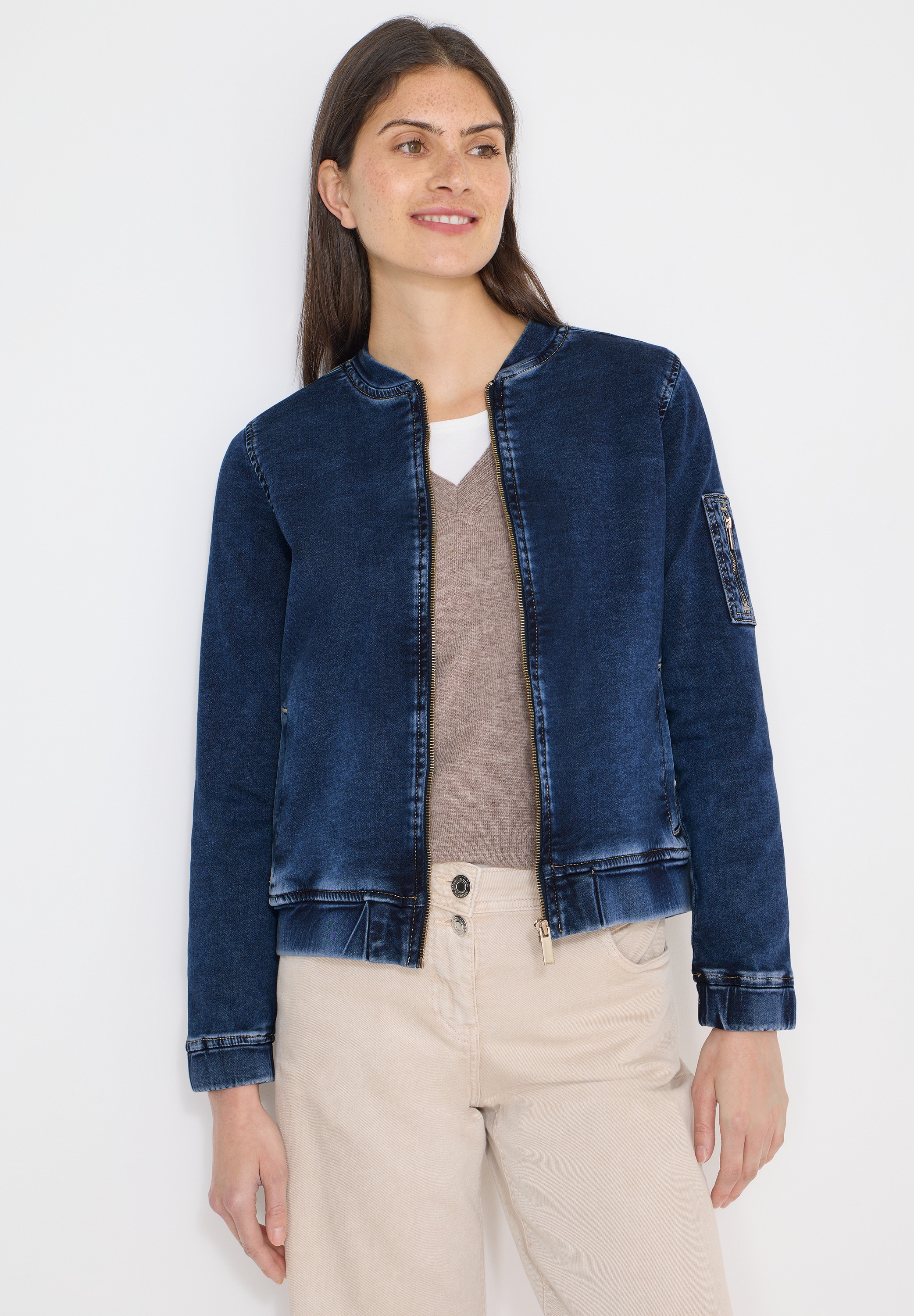 Cecil Jeansjacke ohne Kapuze im Denim-Style günstig online kaufen