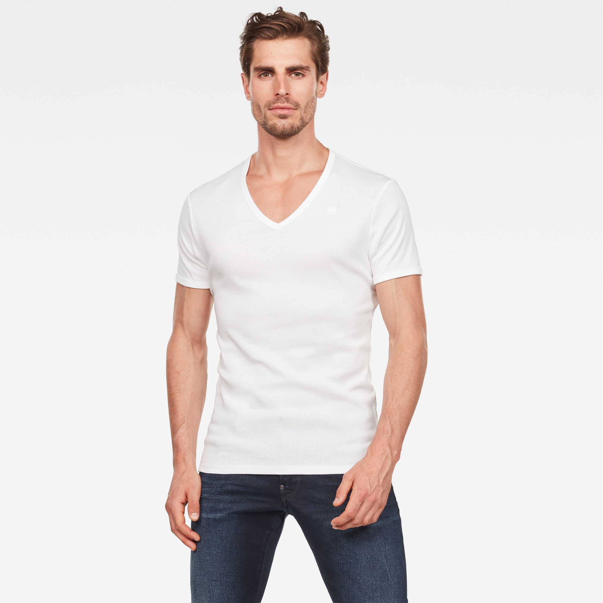 G-STAR T-Shirt "Base V 2-Pack" Packung, 2 Stk. tlg. im 2er-Pack günstig online kaufen