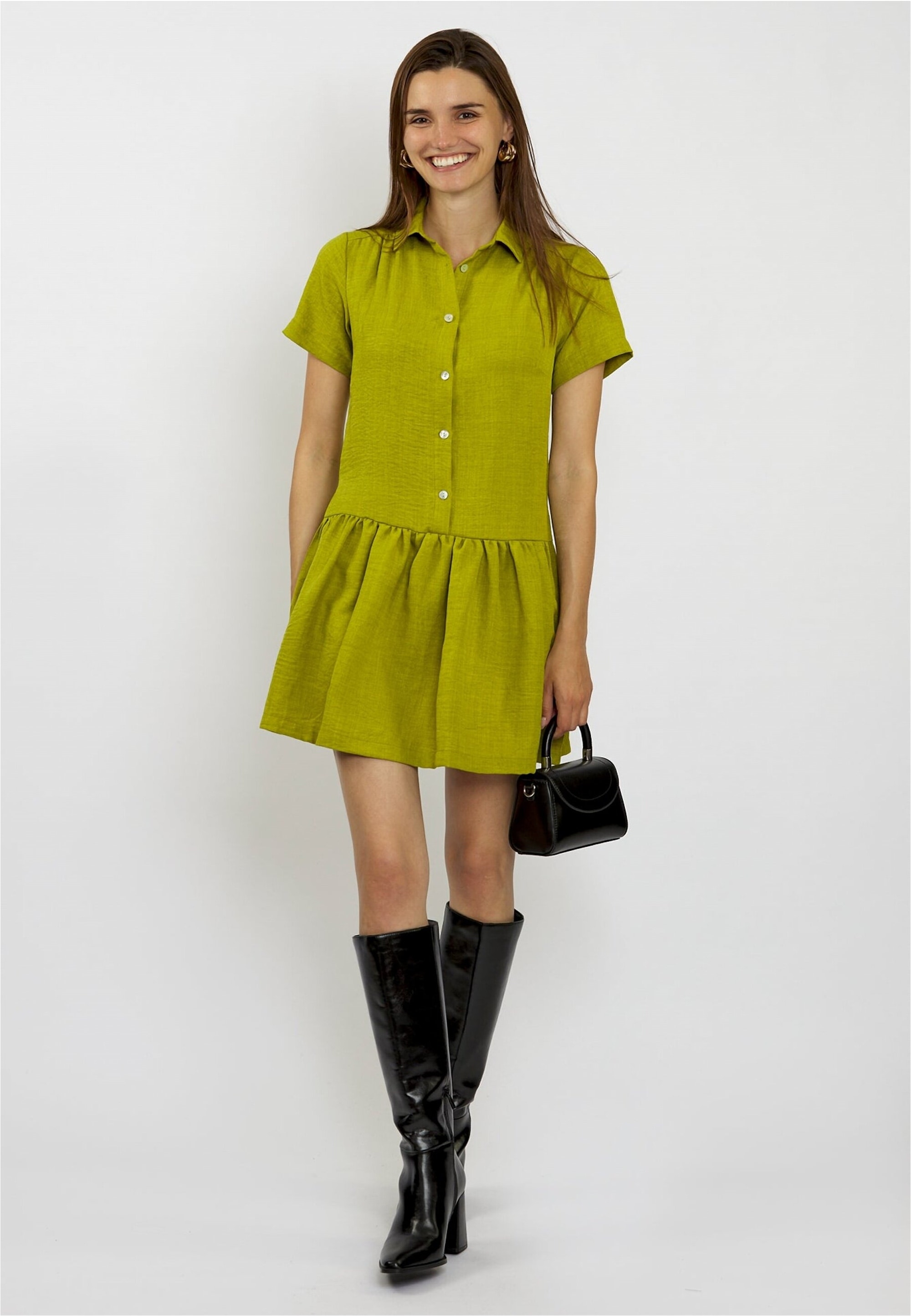freshlions Jerseykleid »Corin«, im kurzen Schnitt