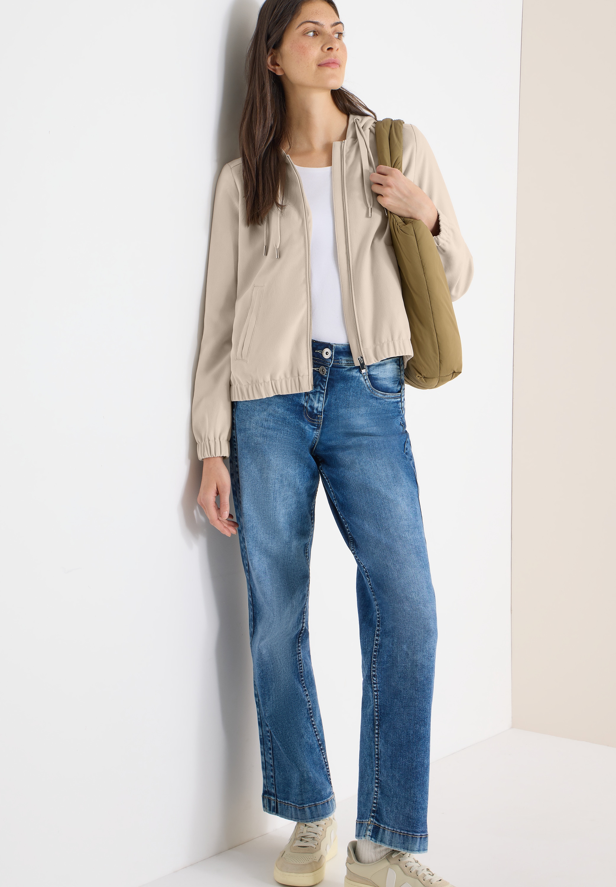 Cecil Kapuzenfleecejacke mit Kapuze im Hoodie-Style